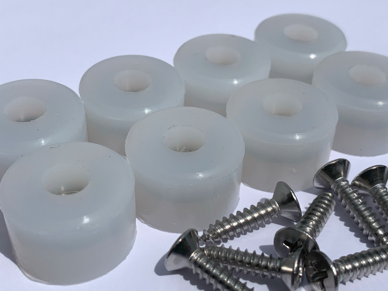 7/8" DIA Silicone Rubber Bumpers Black White Clear Brown Orange Red Blue Green