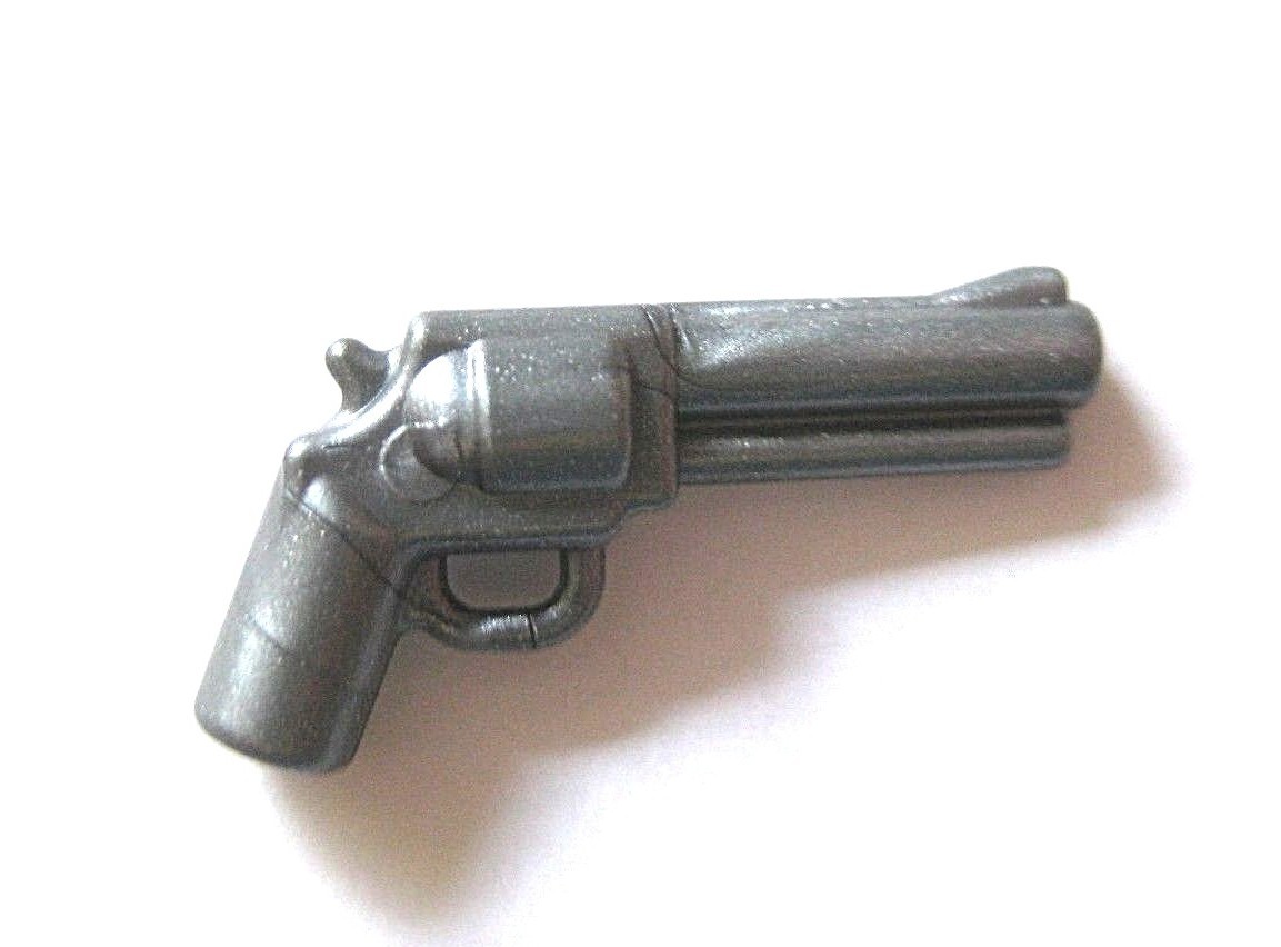 BrickArms MAGNUM REVOLVER 2 pc. Lot for Minifigs  -Pick Color