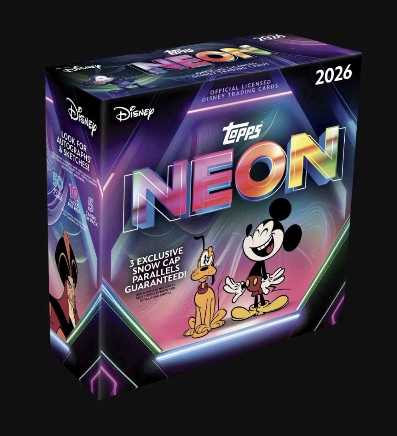 PRESALE - PRICE IS PER BOX Topps Neon Disney 2026 Mega Box