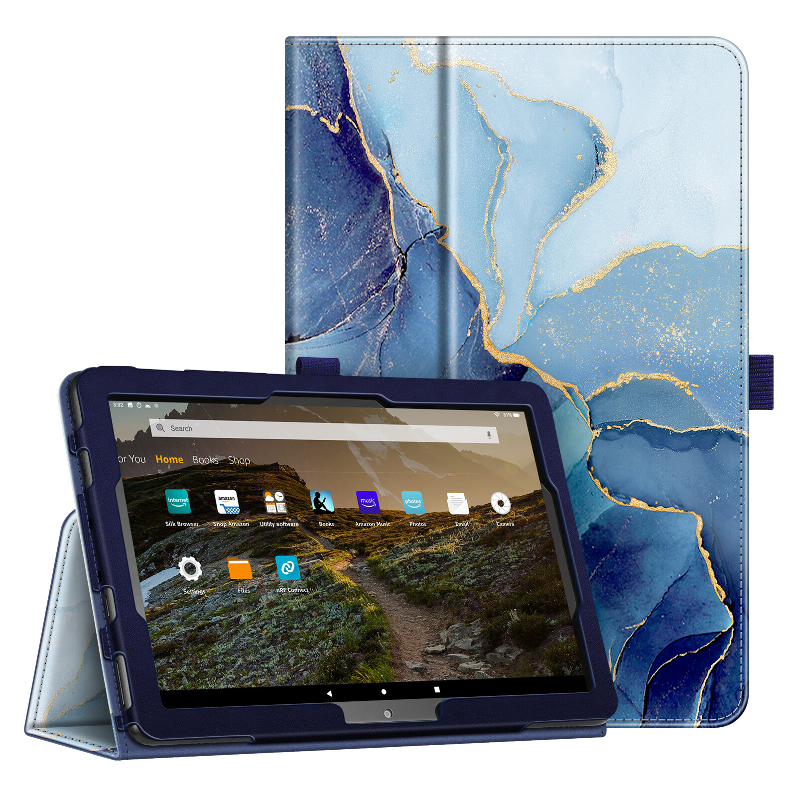 For Fire HD 10 /HD 10 Plus 11th Gen 2021 Smart Case Slim Fit Standing Cover