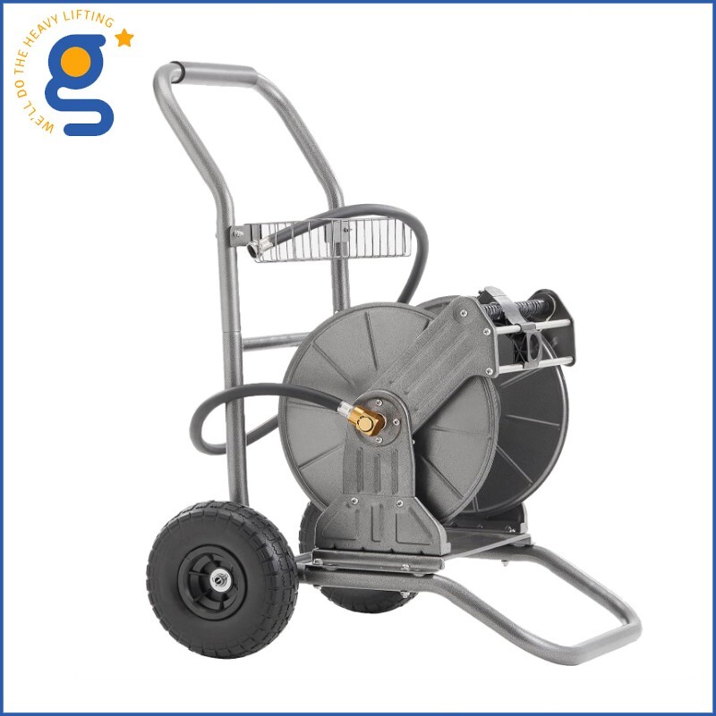 Giraffe Tools Garden Hose Reel Cart with Wheels Heavy Duty Yard
