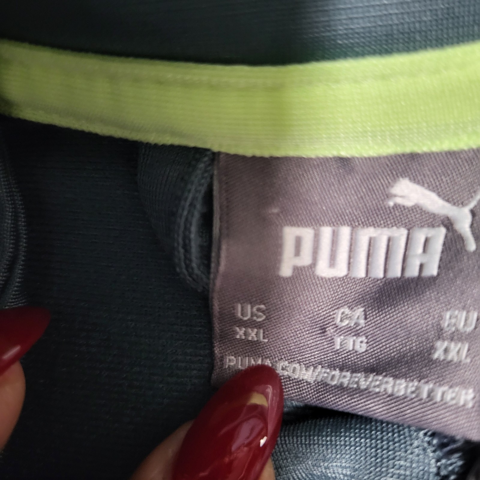 PUMA Colorblock Track Jacket Sweater Sport Retro Men's Full Zip Sz XXL