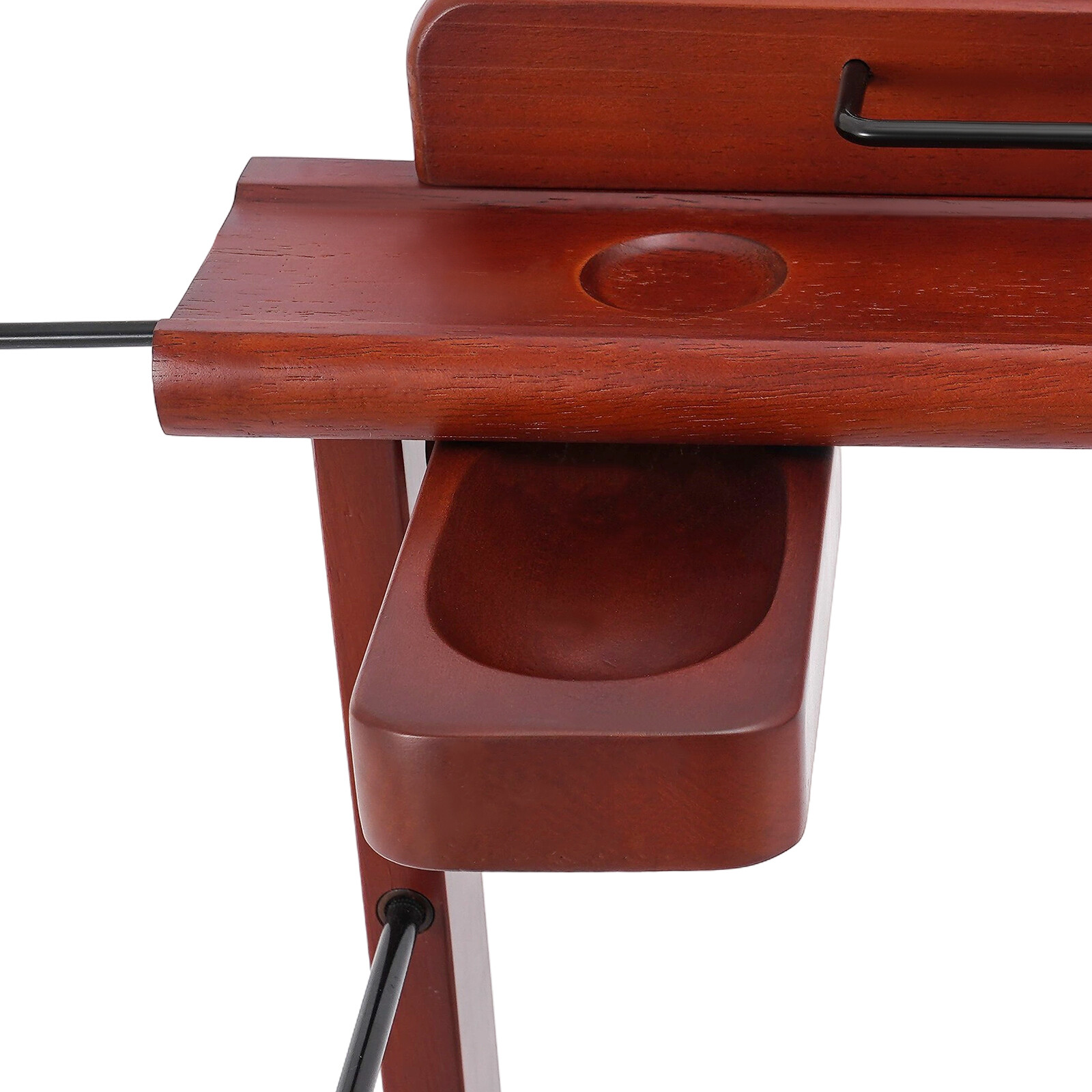 30kg Capacity Wood Suit Rack Freestanding Clothing Stand Suit Stand W/Wheels