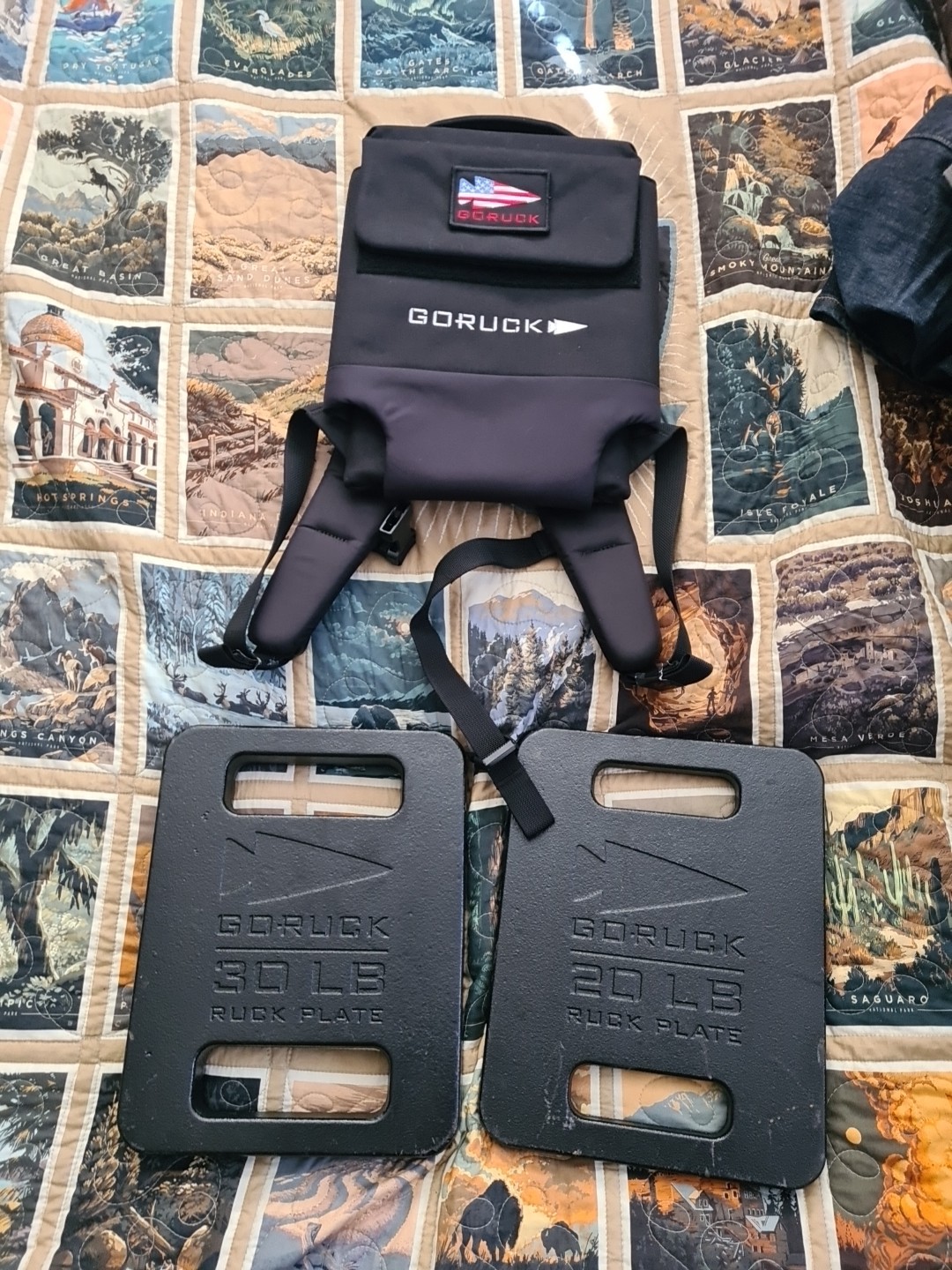 GORUCK Rucking Plate Carrier 3.0 Backpack + 30 & 20 lb Ruck Plate
