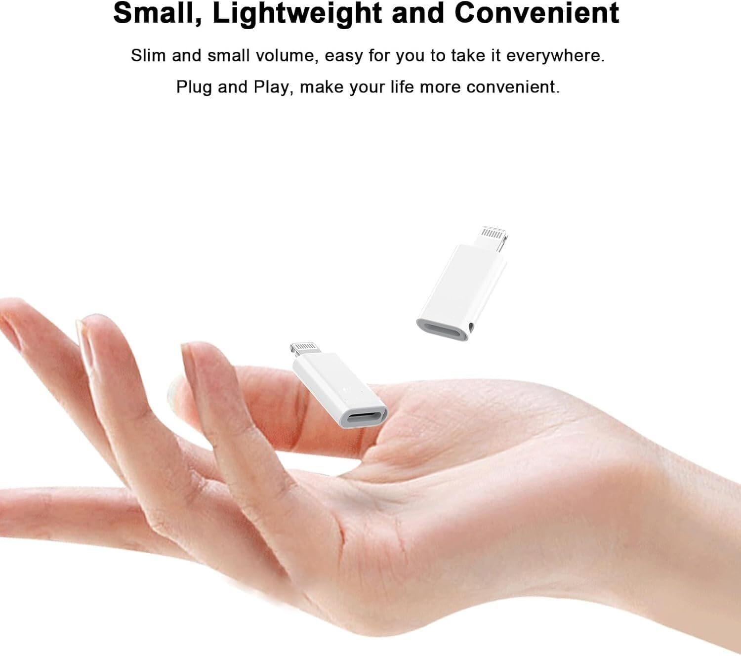 USB Type C Female to iOS Male Adapter For iPhone 14/13/12/11/XR/XS/SE 3 lot