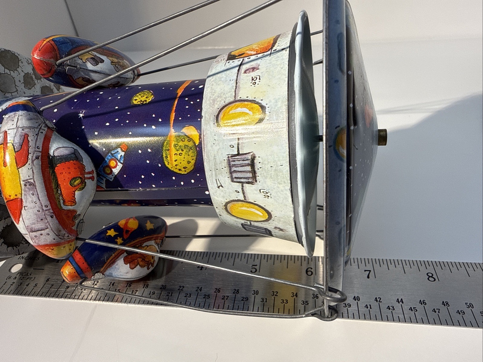 Rocket Carousel Tin Toy Schylling Collector Series (TESTED)