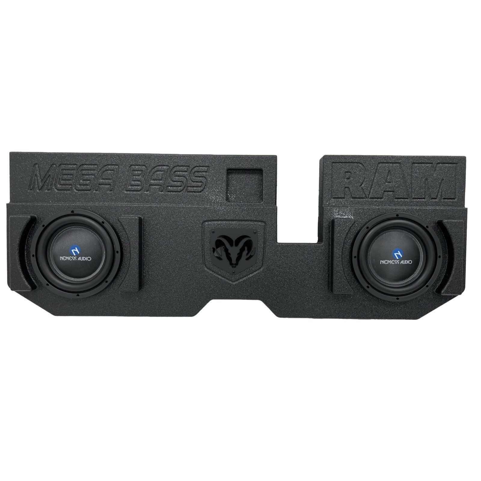 Mega Bass Dodge Ram Quad Cab 02-18 2x12 Inch Subwoofer Box Sub Enclosure Ported