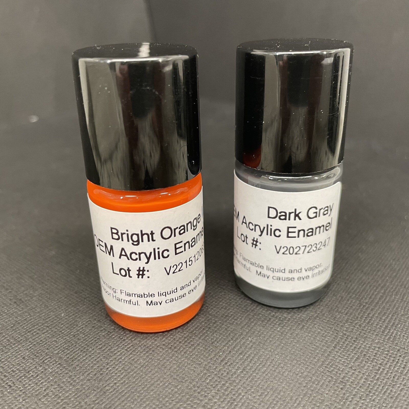 Kubota Orange II & Dark Grey, Touch-Up Paint Kit, w/ Micro Brush New Orange 2