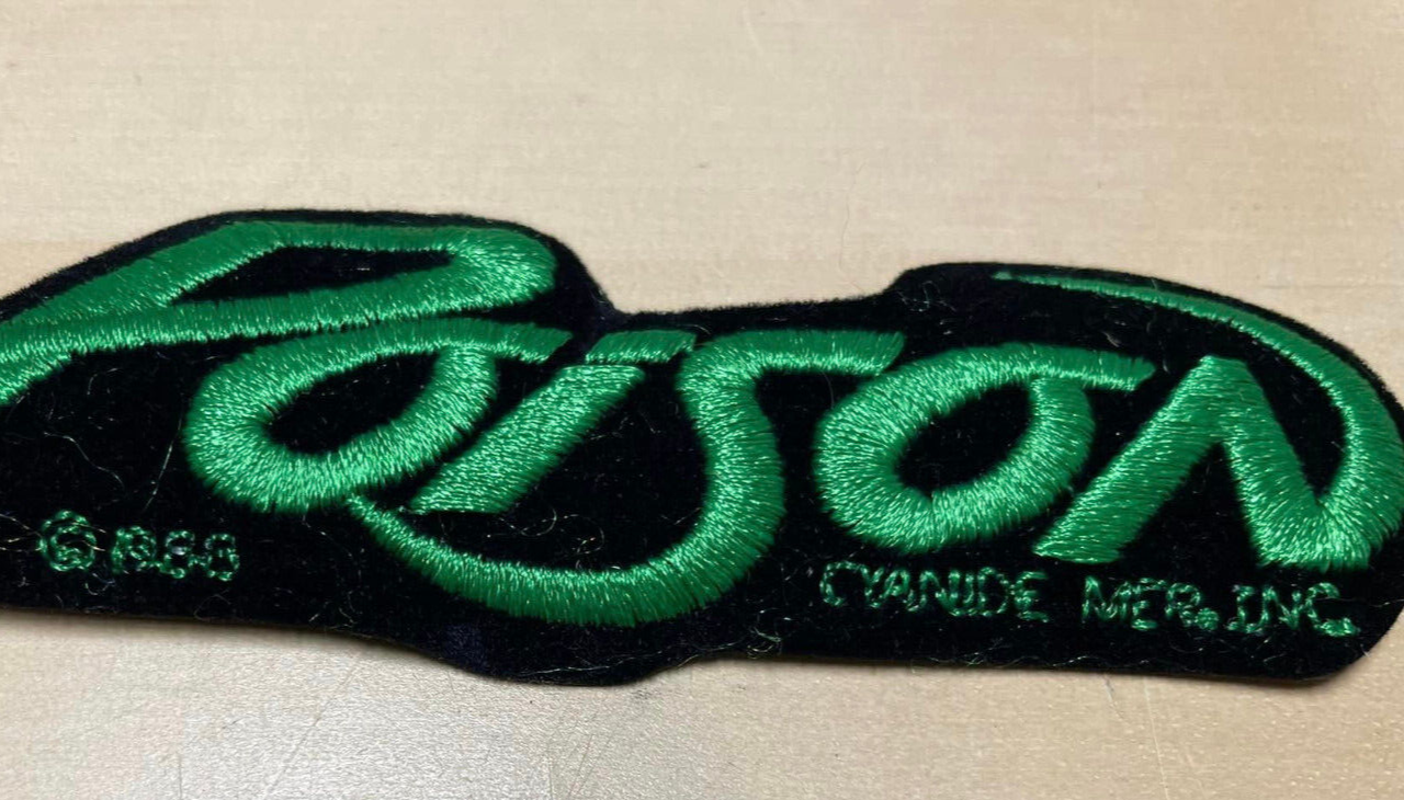 Vintage Poison Bret Michaels Rock Band Embroidered Patch 5" x 1.75" (Lot of 4)