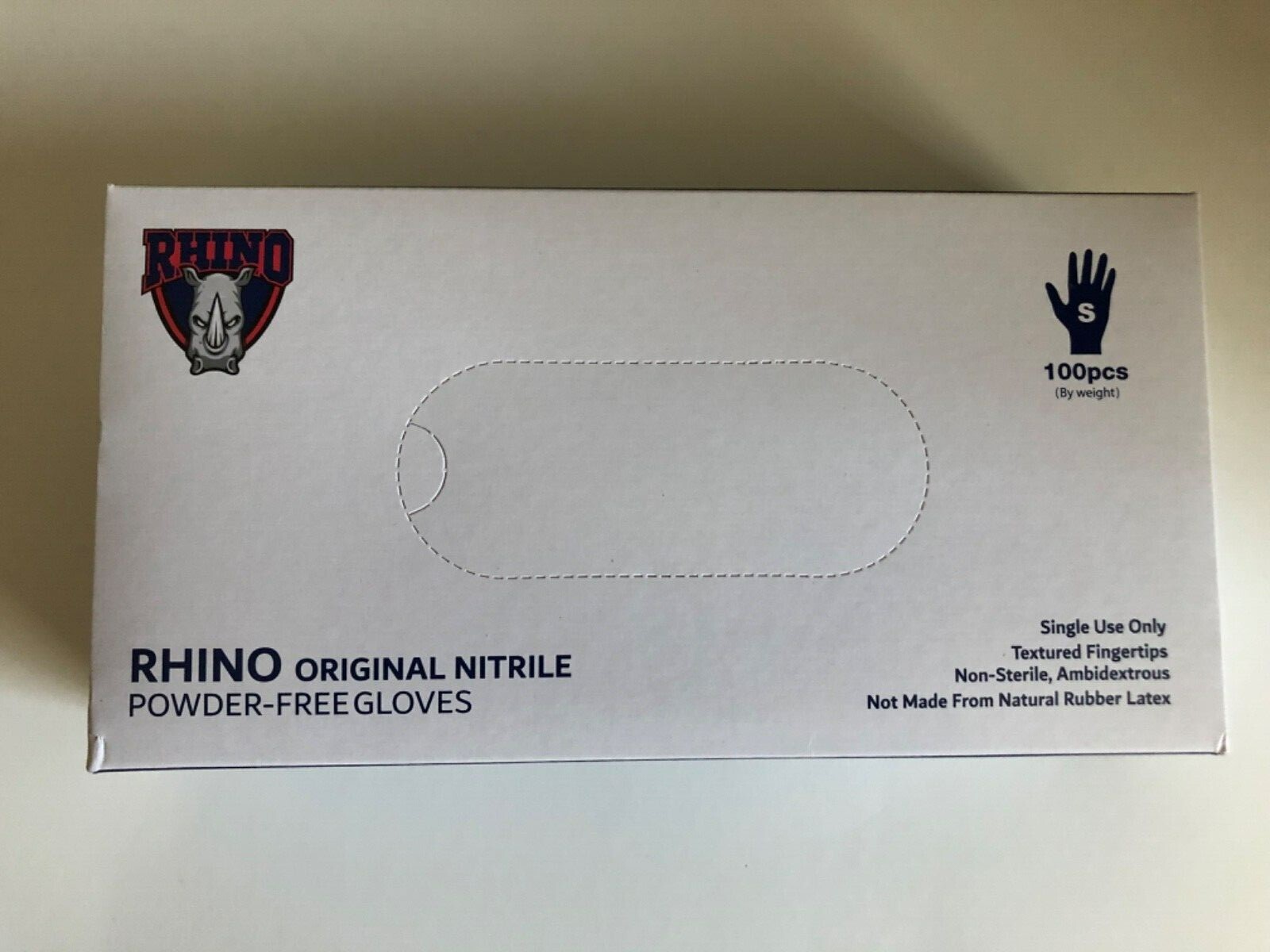 1000 Case - Rhino Purple Nitrile Gloves Powder Free Chemo Rated Size Small Large