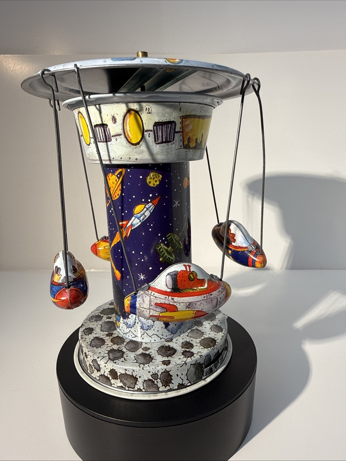 Rocket Carousel Tin Toy Schylling Collector Series (TESTED)