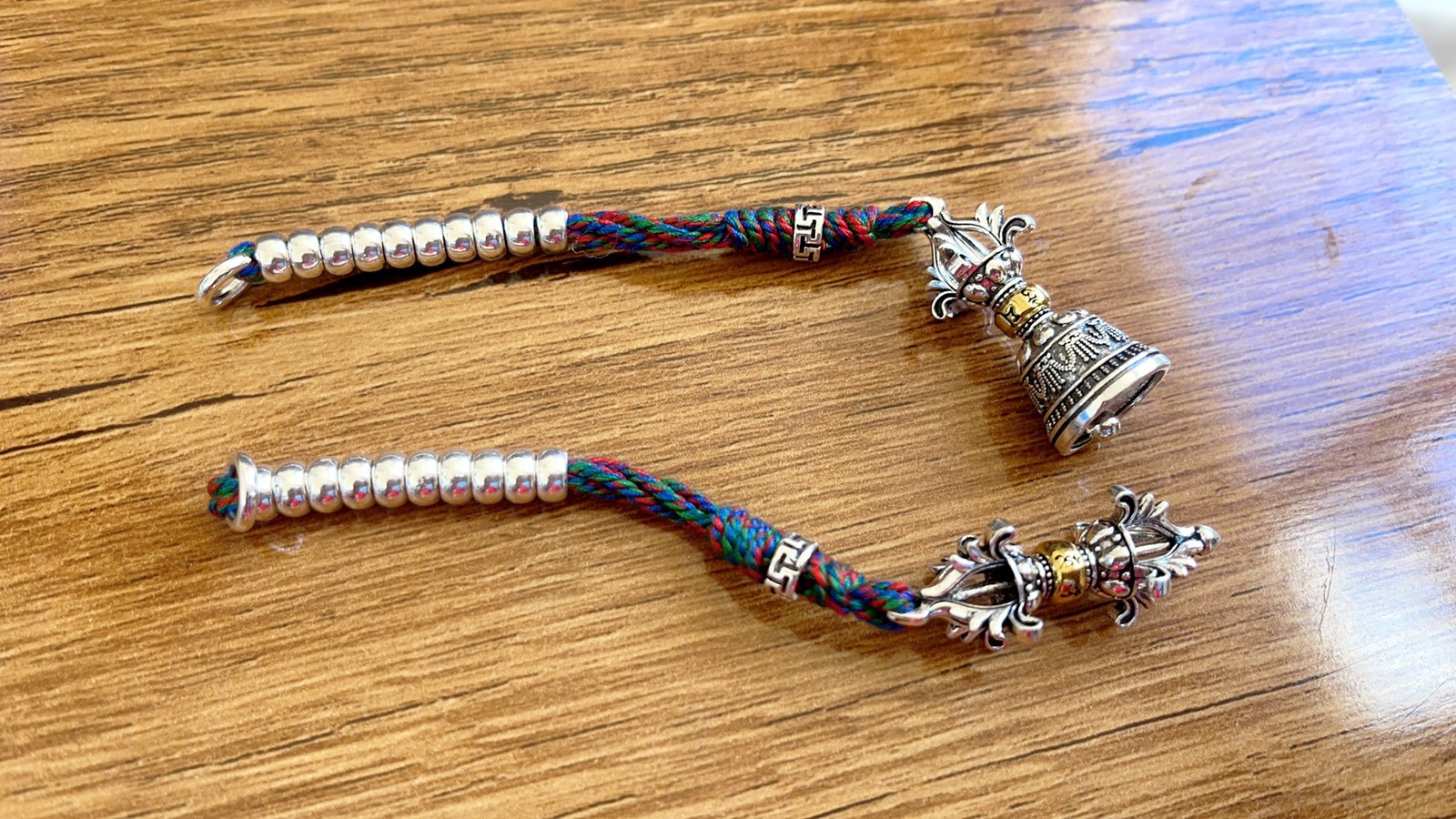 Tibetan Buddhist Mala Counter Vajra Bell Dorje DIY Bodhi Bead Bracelet Accessory