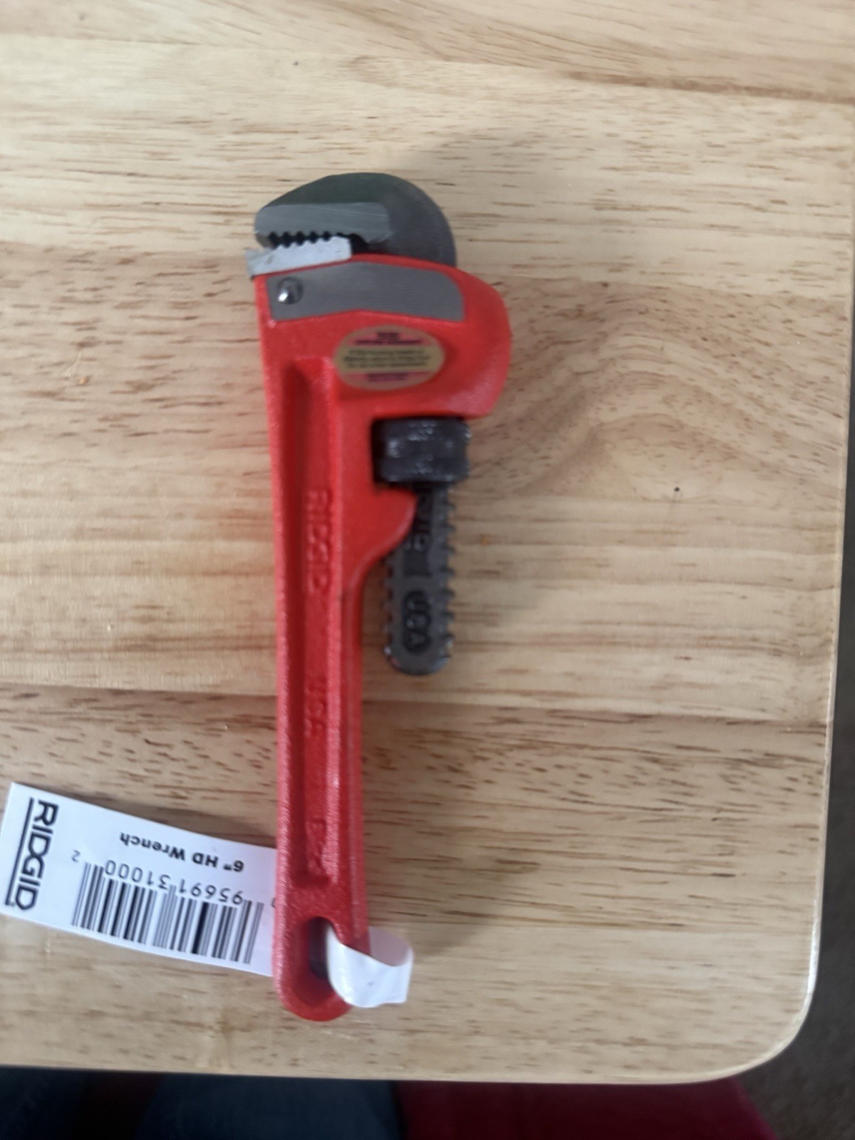 Ridgid 6” Pipe Wrench 31000