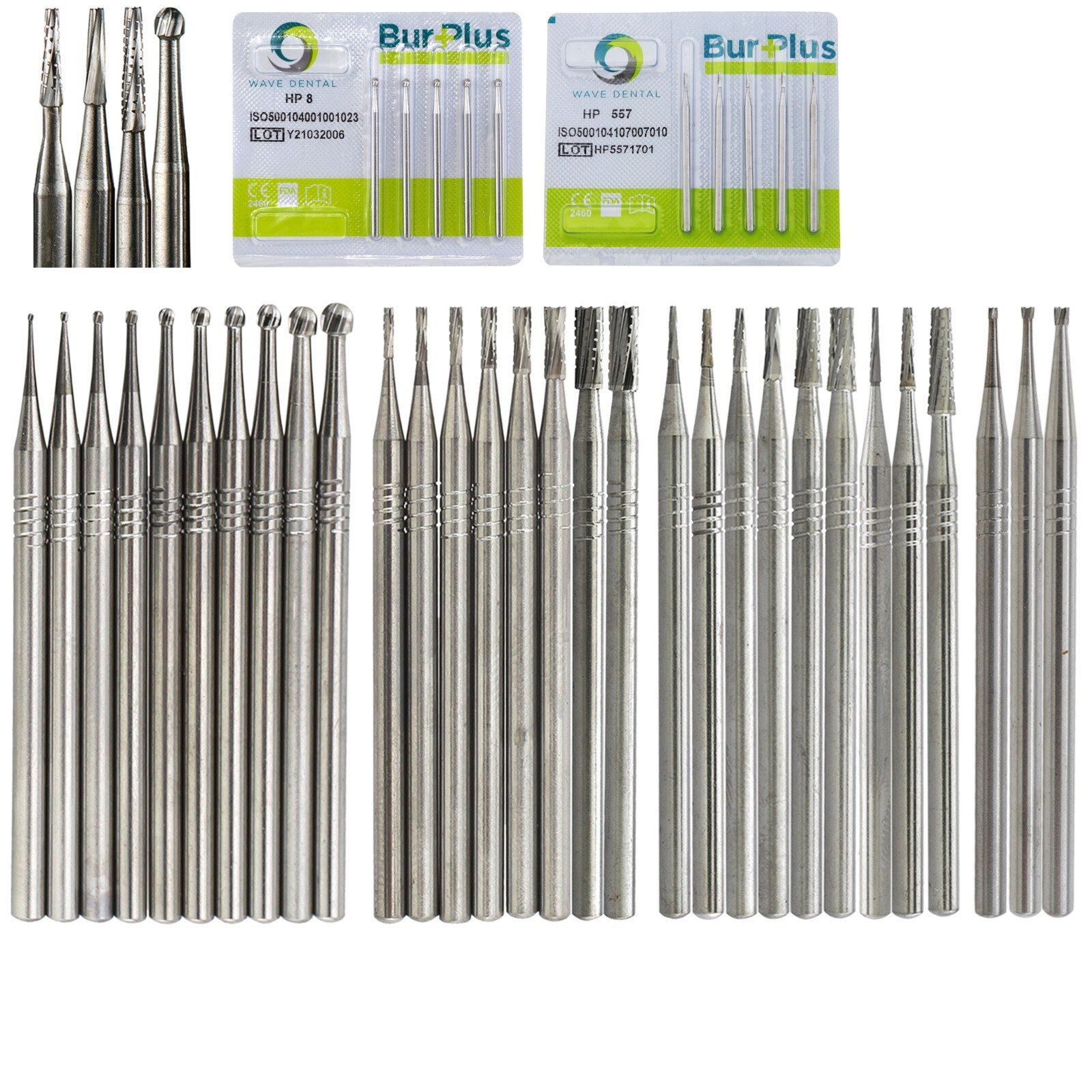 Wave Dental Carbide Burs Round HP Surgical Burs For Straight Handpiece HP 8 557