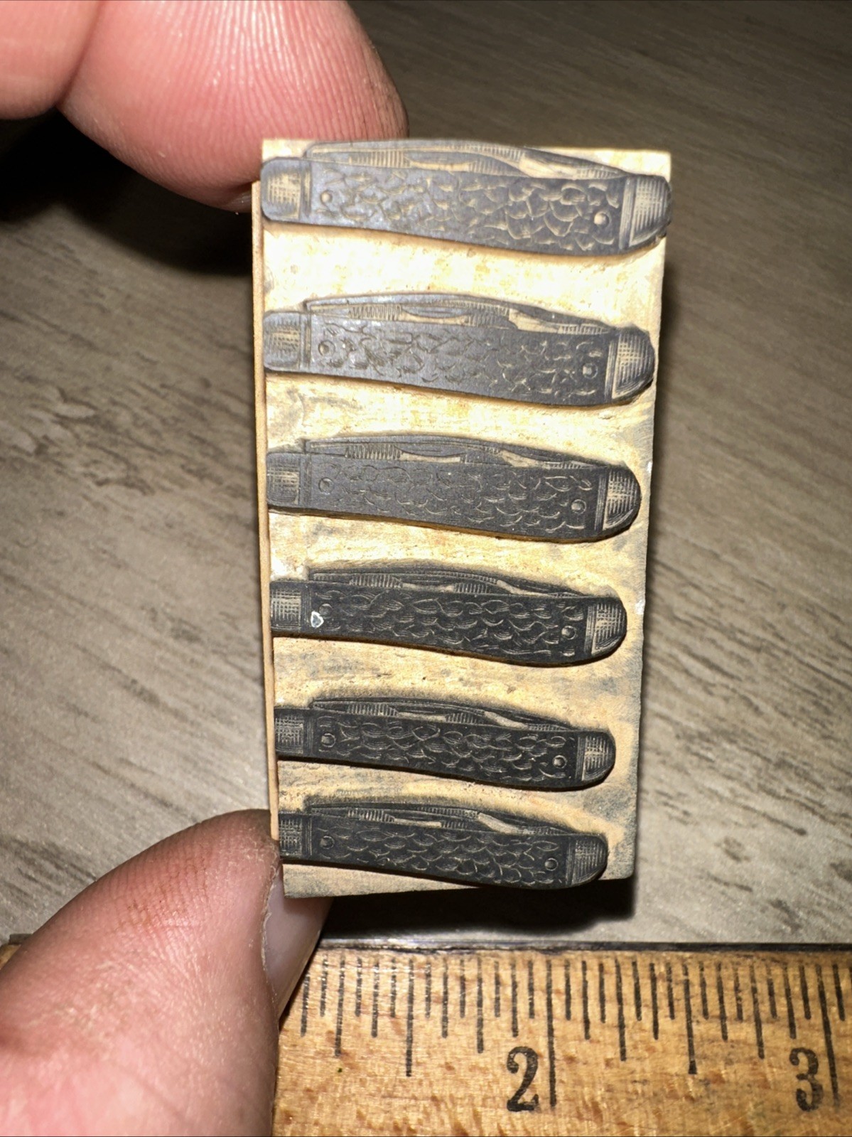 Printing Block “ 6 Pocket Knifes “ Nice image!
