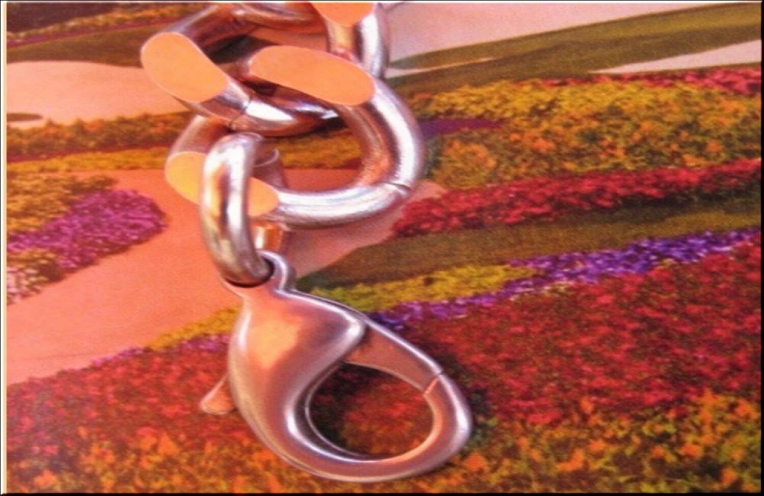 Solid Copper 5/8 of an inch wide - Men's 8 1/2 Inch Link Bracelet CB639G.