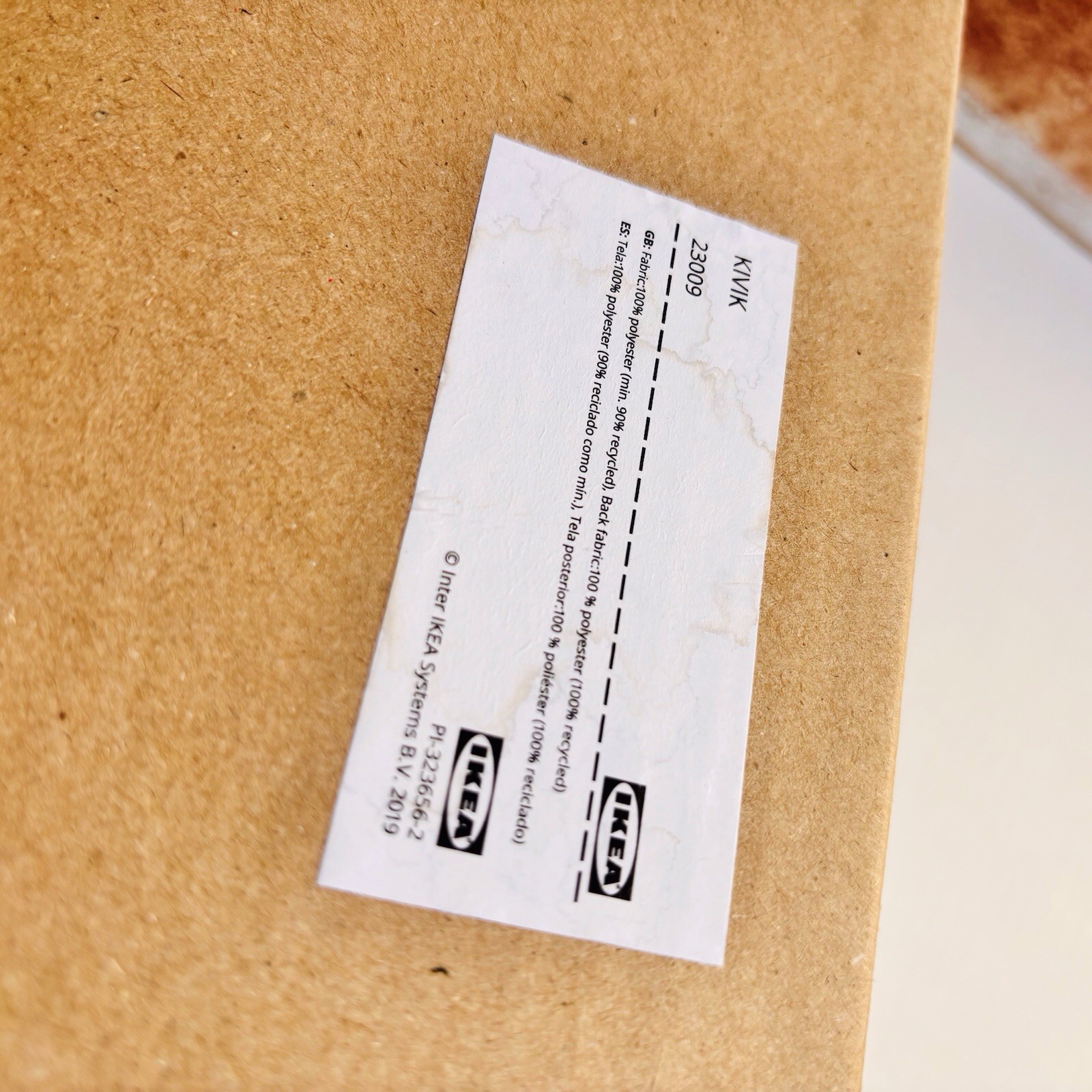 Ikea KIVIK 2 Seat Sofa Cover -Light Grey Linen Blend 505.269. 14 E1-E2-820