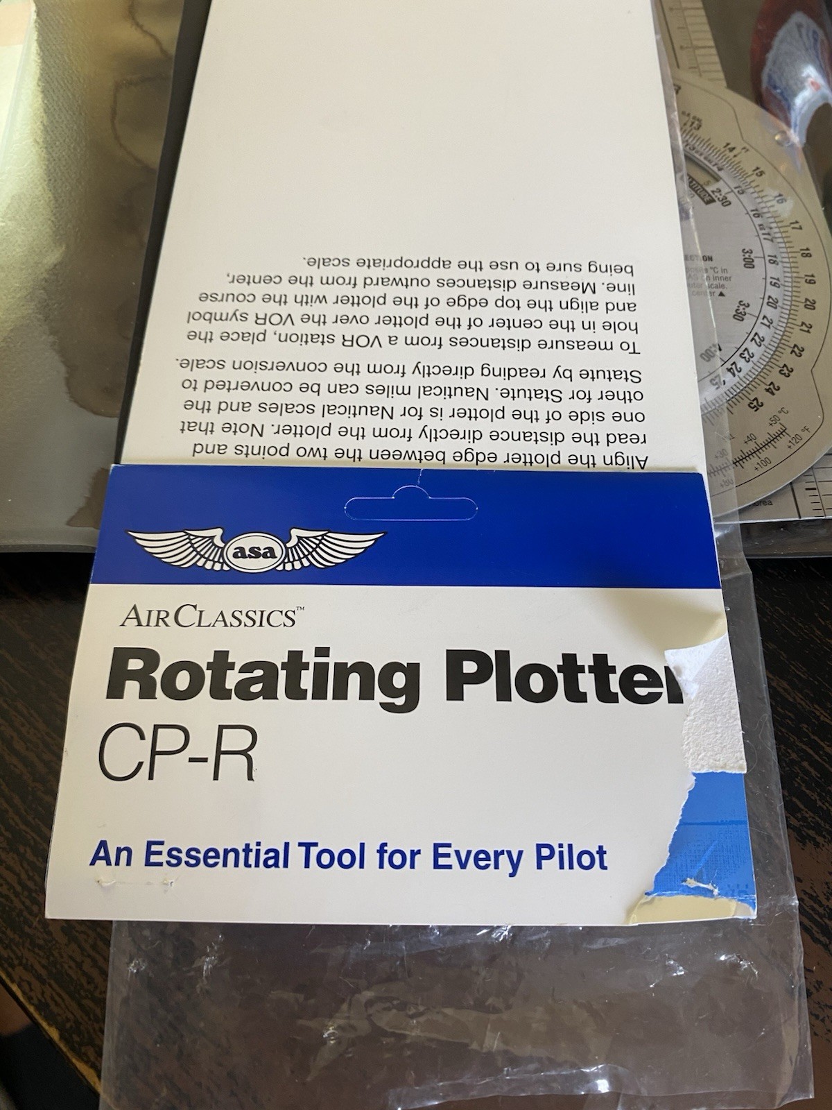 ASA Air Classics E6-B Flight Computer + Rotating Plotter CP-R