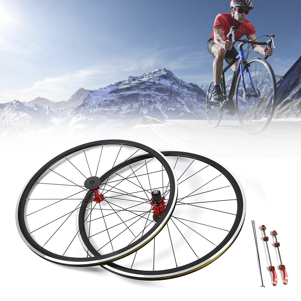 700C Ultralight Road Bicycle Bike Wheel Front Rear Wheelset Brake C/V 7-11 speed