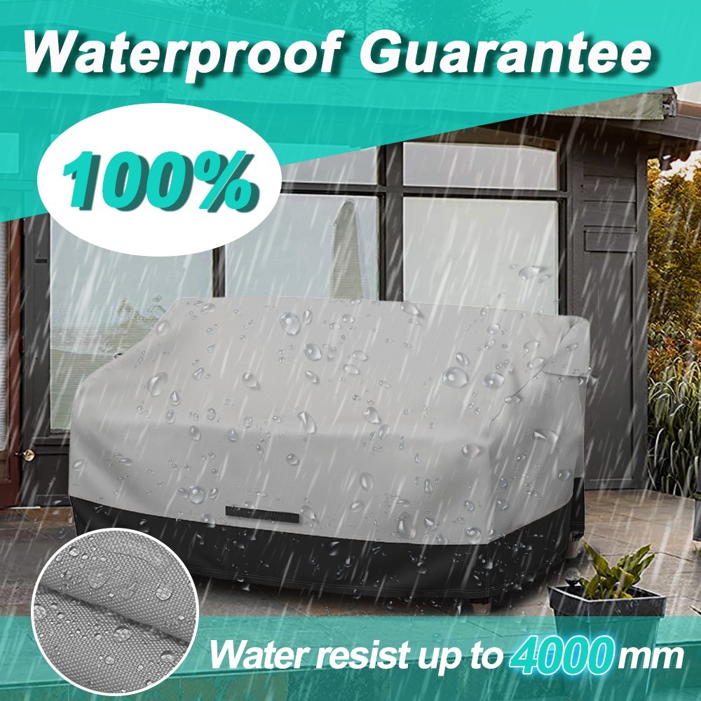 Fade and Tear Resistant Patio Loveseat Covers, Heavy-Duty Waterproof Couch Cover