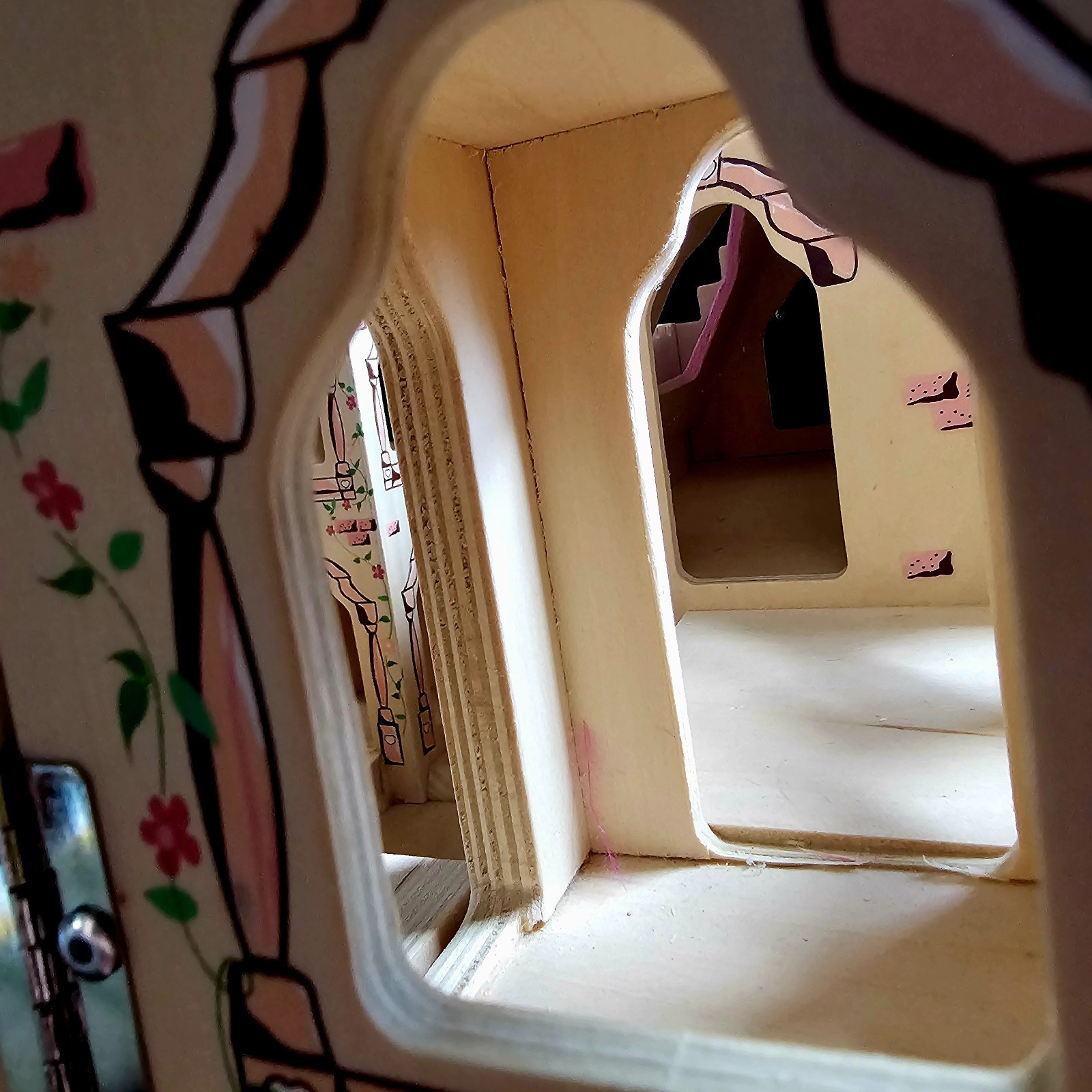 Melissa and Doug Wooden Folding Princess Castle and UNOPENED furniture and dolls