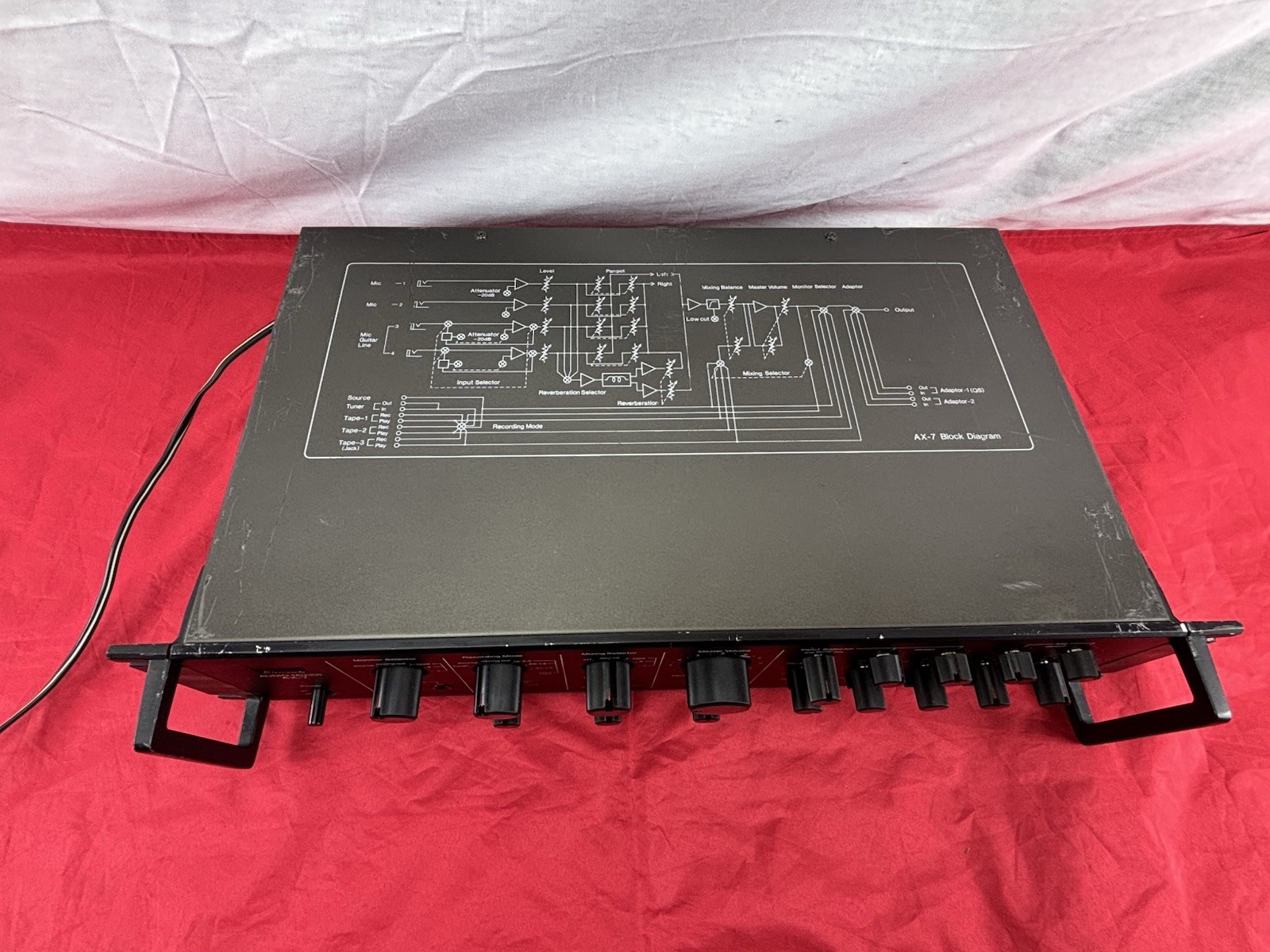 Sansui AX-7 with rack handles Audio Deck Mixer Sound Consolette Preamplifier