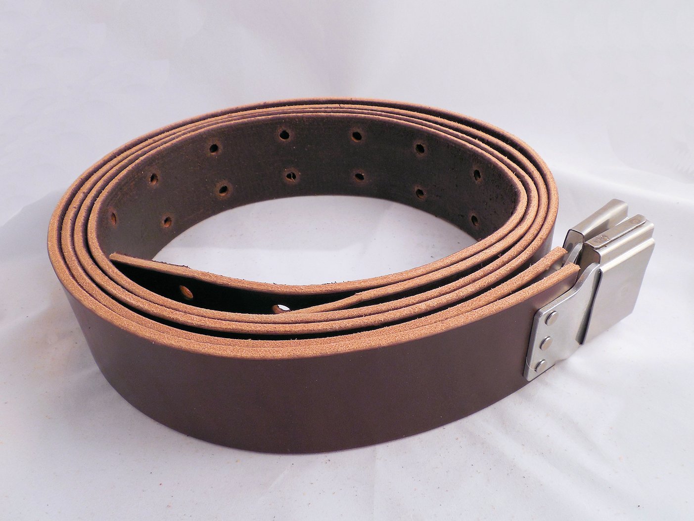 WESTERN STIRRUP LEATHERS 2.5 X 66" USA Handmade DARK OIL BROWN with BUCKLES