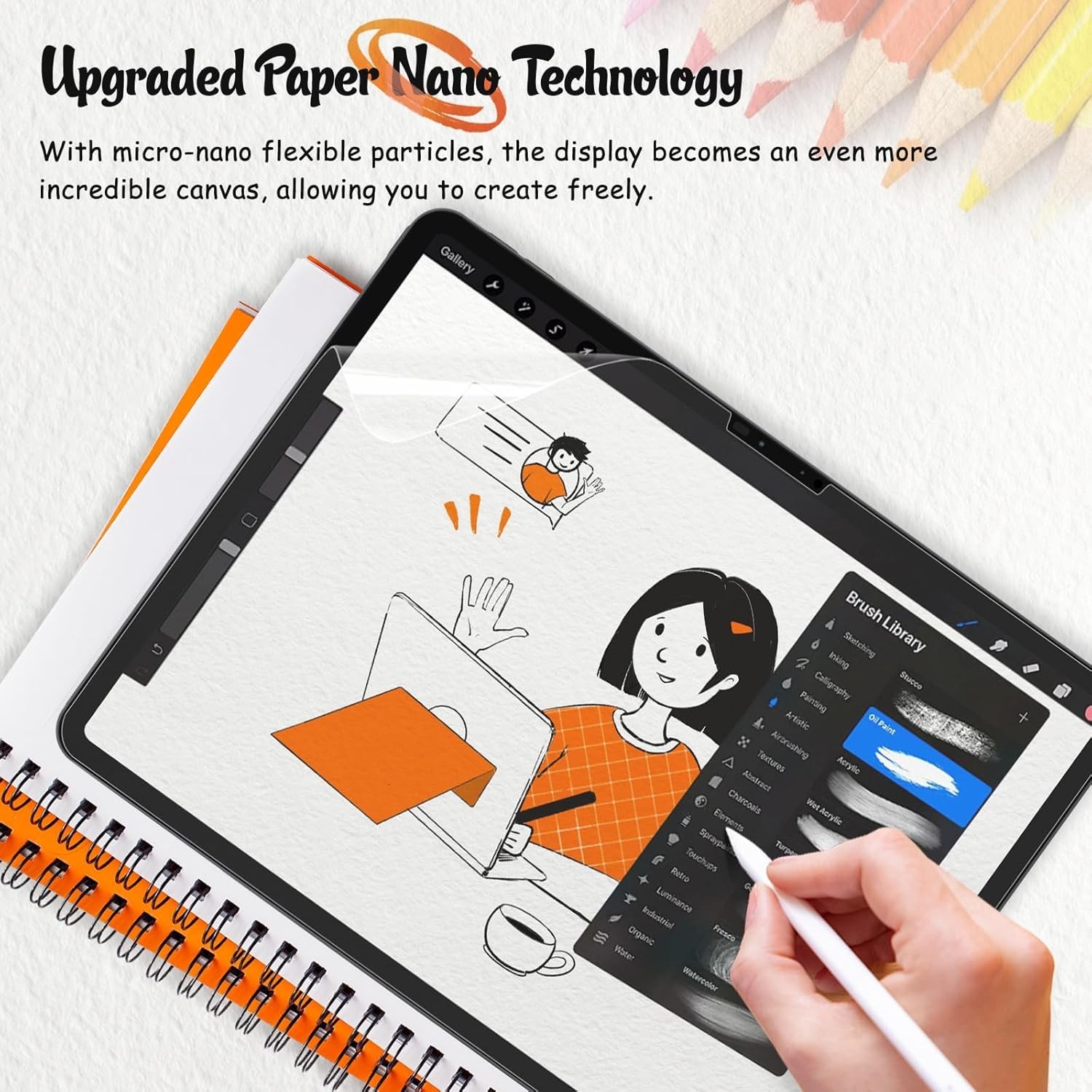 Dotzagg 2-Pack Paper Screen Protector iPad Pro 11" M4/M5 (2024/2025) Anti-Glare