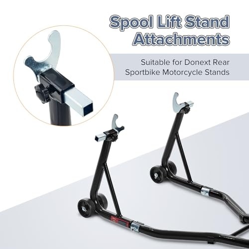 Spool Lift Stand Attachments for Rear Sportbike Motorcycle Stands U