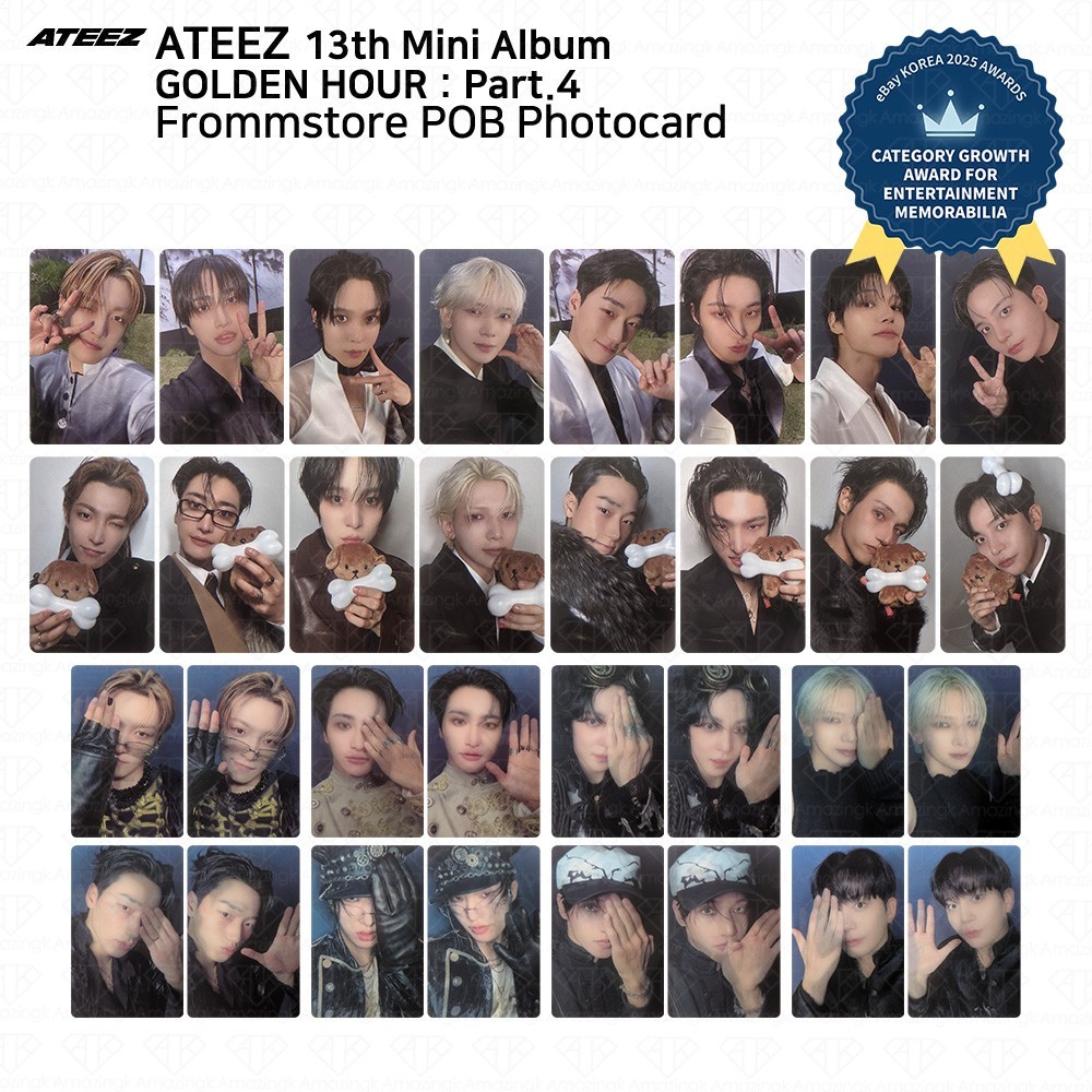 ATEEZ 13th Mini Album Golden Hour Part.4 FrommStore POB Photocard