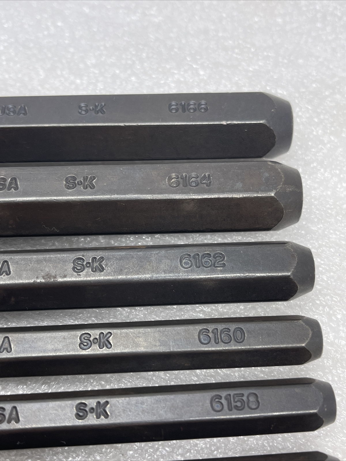 SK Hand Tools 9 Piece Roll Pin Punch Set, 1/16” - 1/2”, USA Made, New