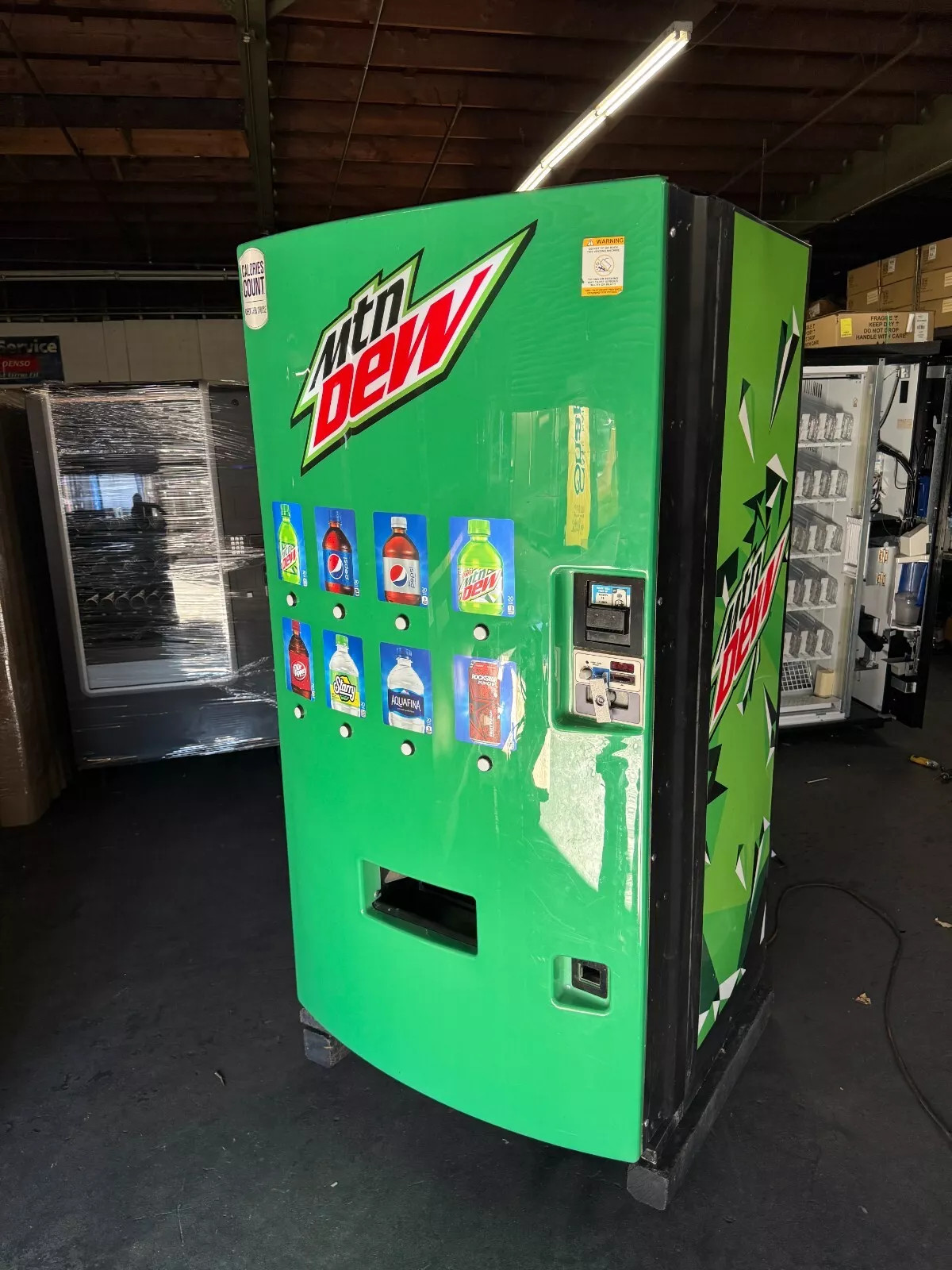 Dixie Narco 501E MTN DEW Soda Beverage Vending Machine MDB FREE SHIPPING