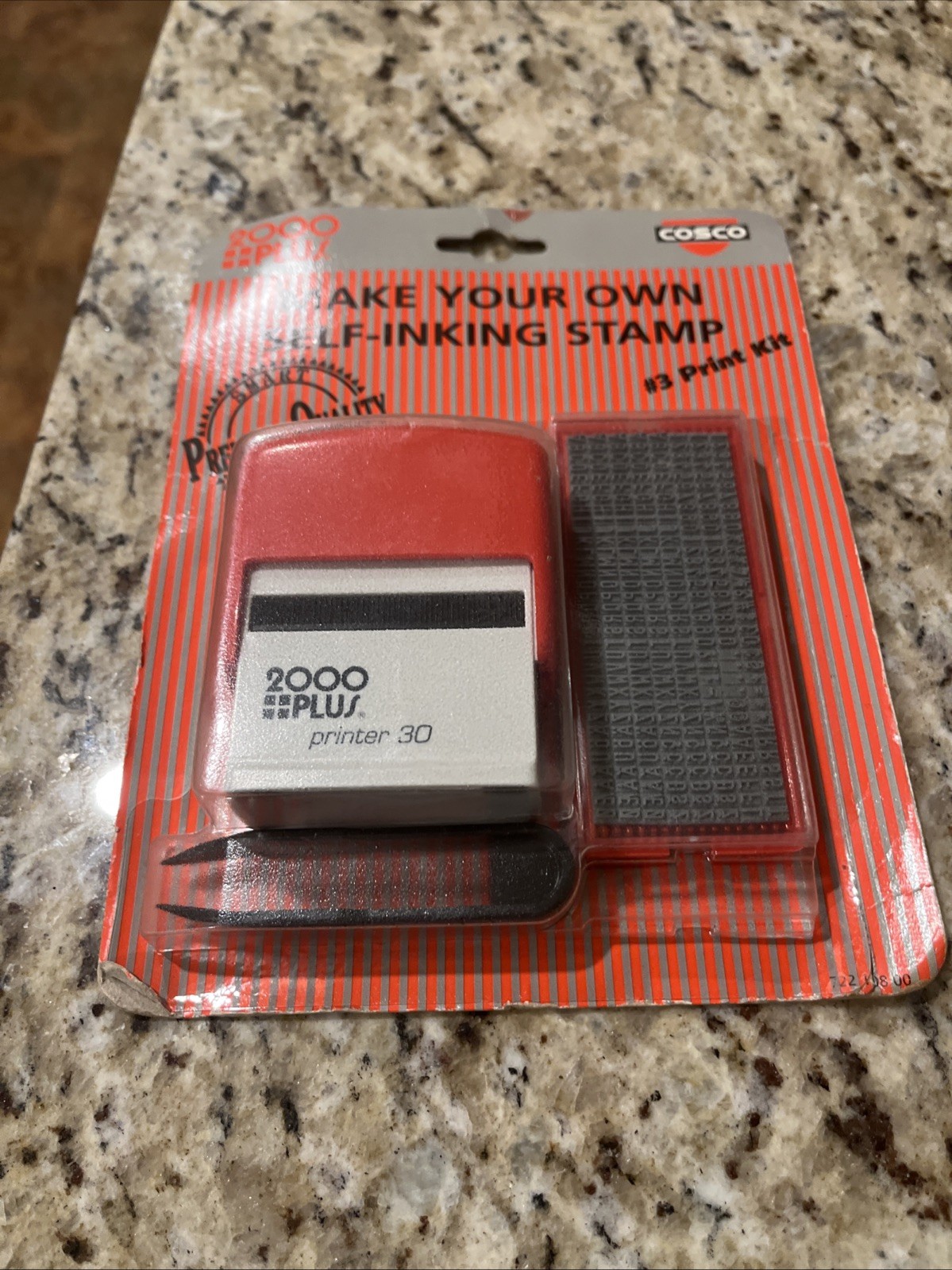 COSCO 2000 plus Make your own Self Inking Stamp. Brand New FREE SHIPPING