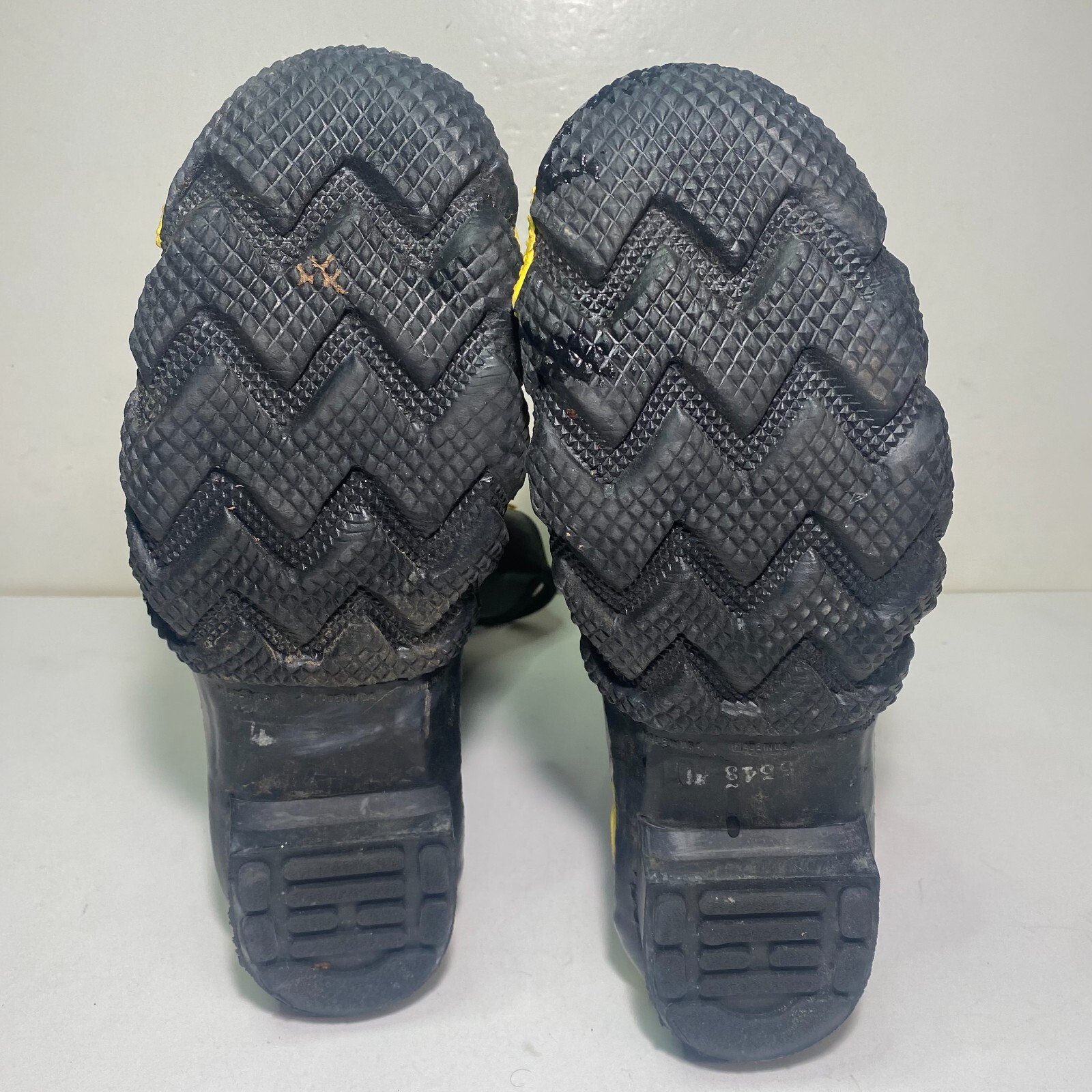 Ranger Rubber Co Firemaster Steel Midsole Boots Size 10 12" High USA