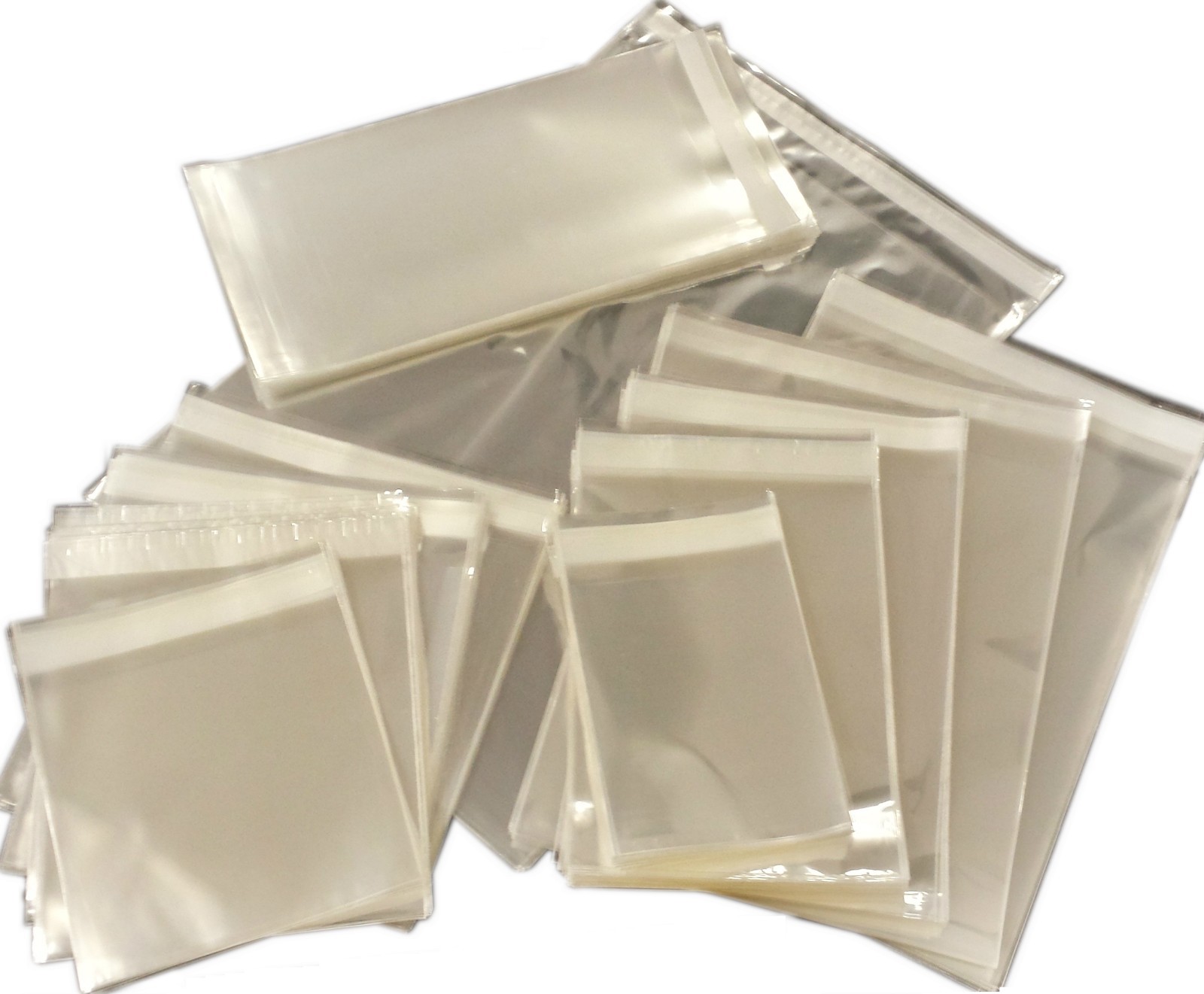 Clear Cello Bags for Display - Self Seal Cellophane Bag Cards Gifts Photo Treats