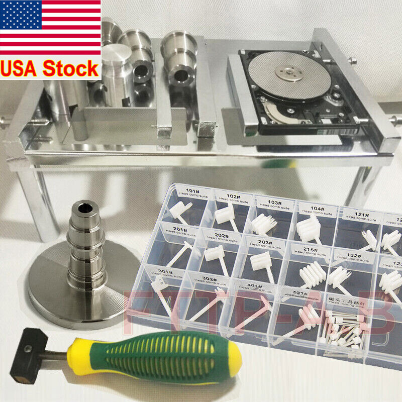Hard disk Opening Operating Table+2.5/3.5" HDD extractor/Holder+37 Pcs Comb Kit