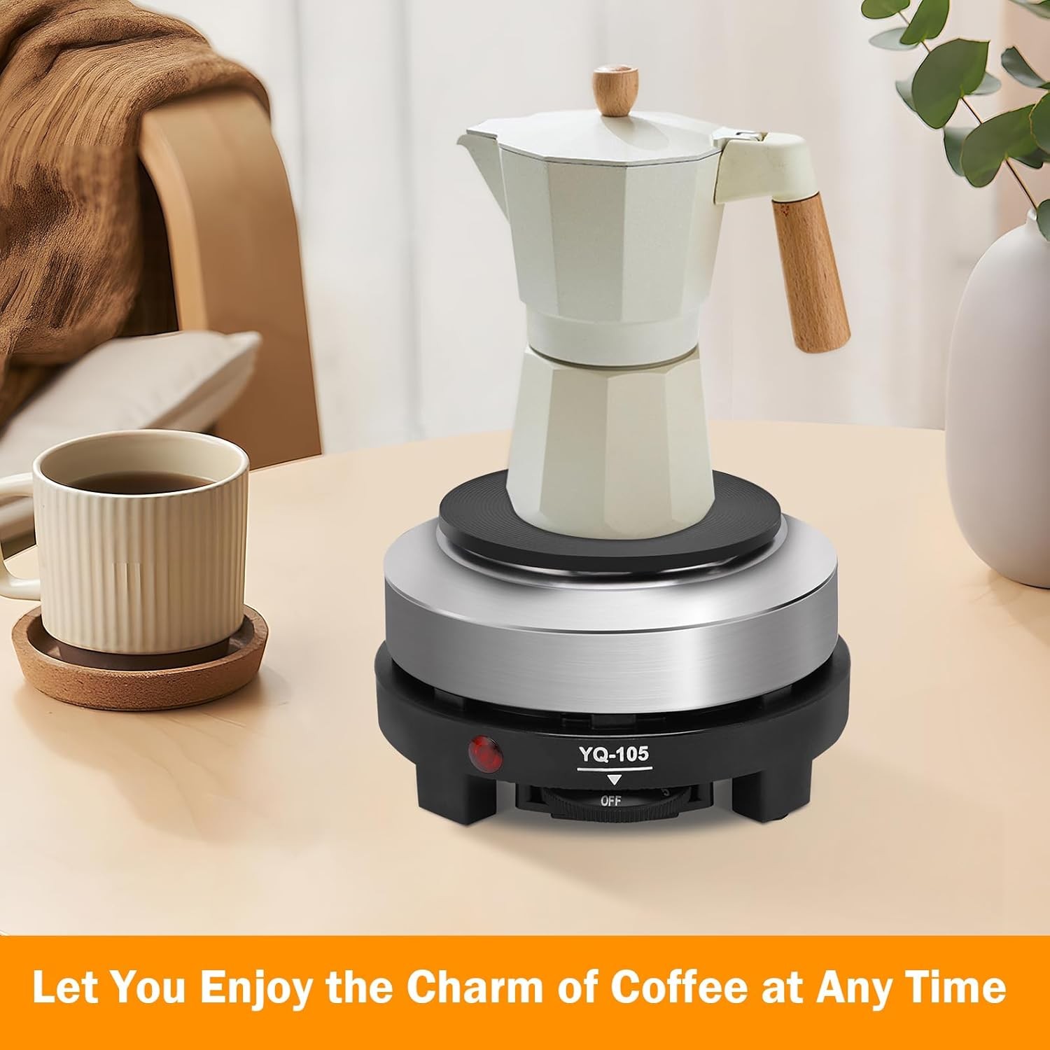 110V 500W Electric Mini Stove Small Hot Plate Portable Countertop Multifunction