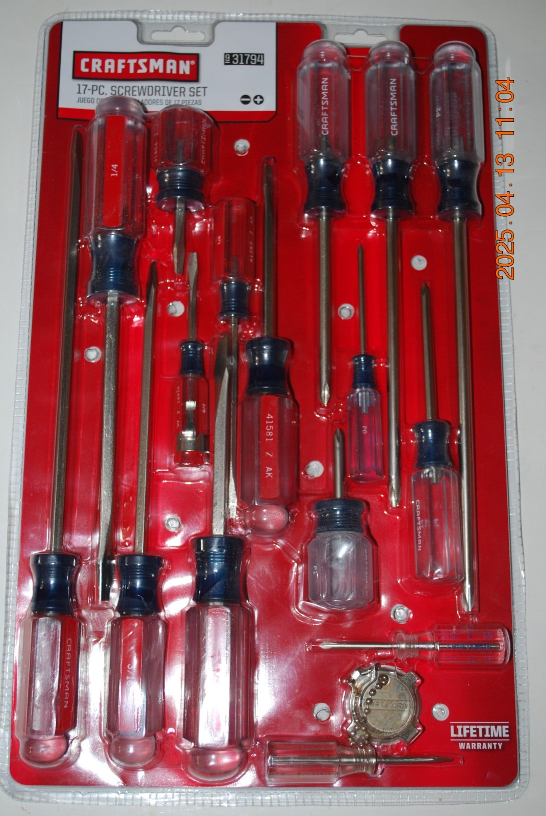 CRAFTSMAN 17 PIECES SCREWDRIVER SET# 31794