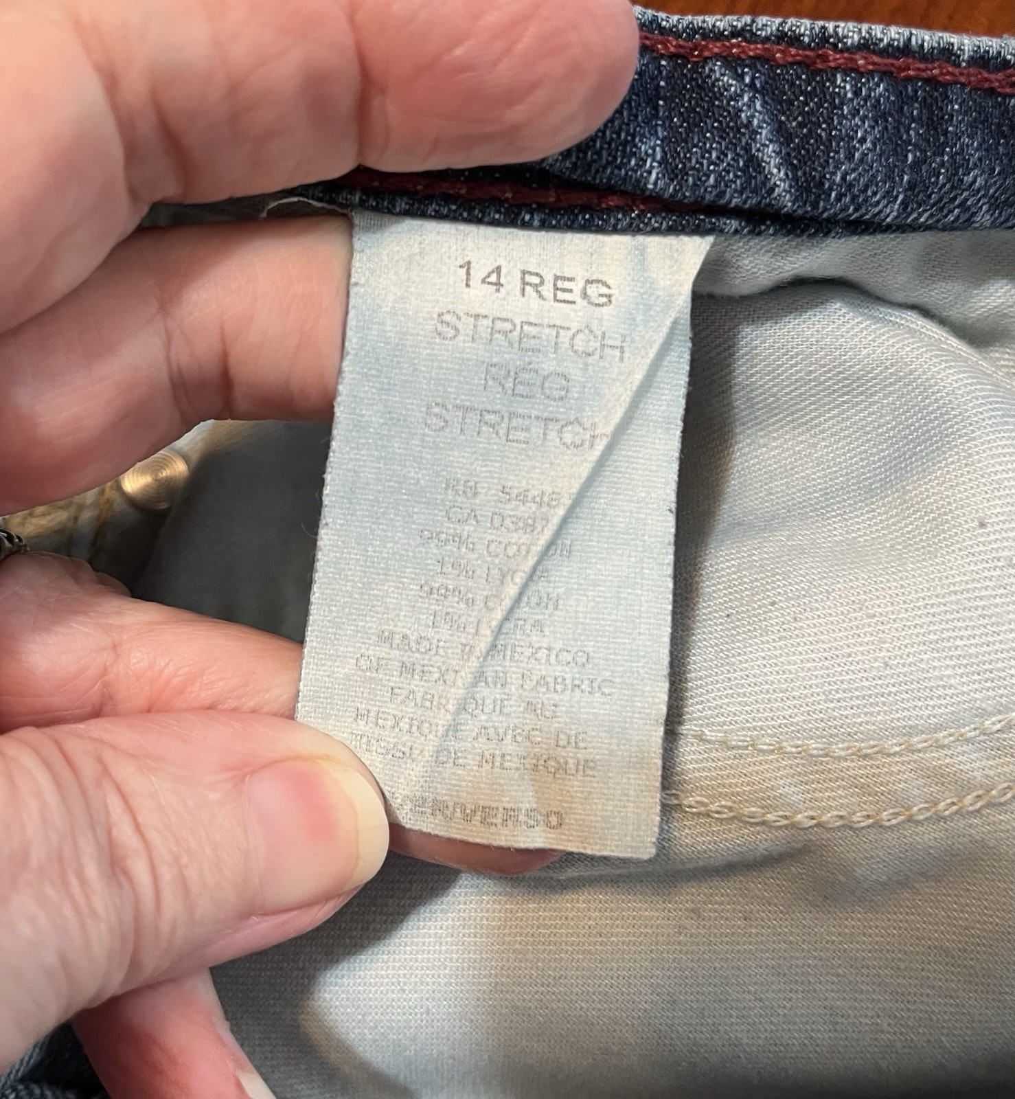 American Eagle Jeans Women 14 Regular Blue Stretch Mid Rise Hipster