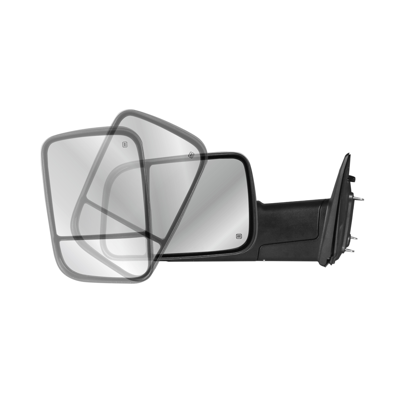 Set(2) Power Heated Tow Mirrors For 2009-2018 Dodge Ram 1500 2010-2018 2500 3500