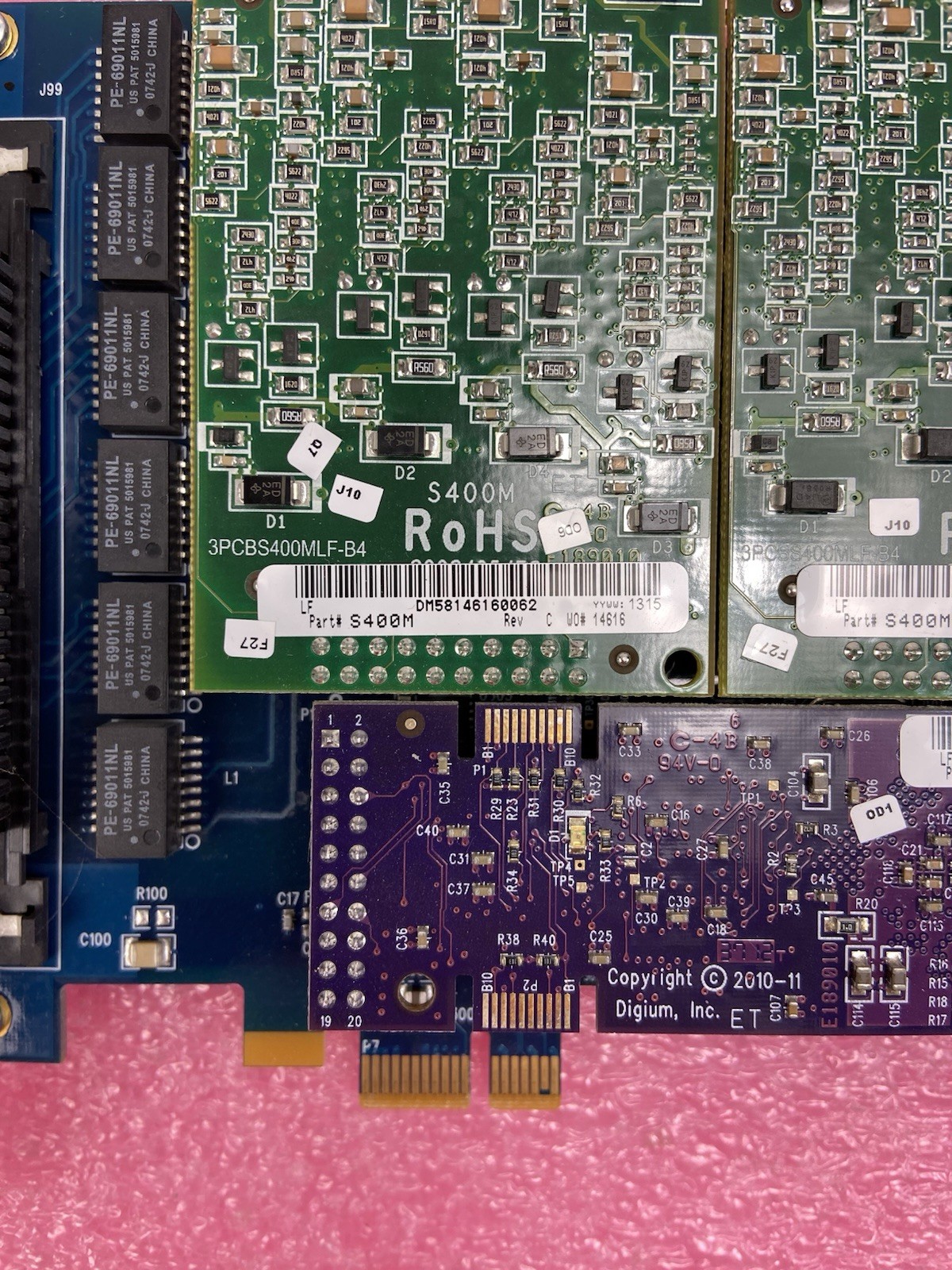 Digium AEX2400 24 Port Modular Analog PCI-Express w/ 4x S400M 2x X400M 5VPMOCT03