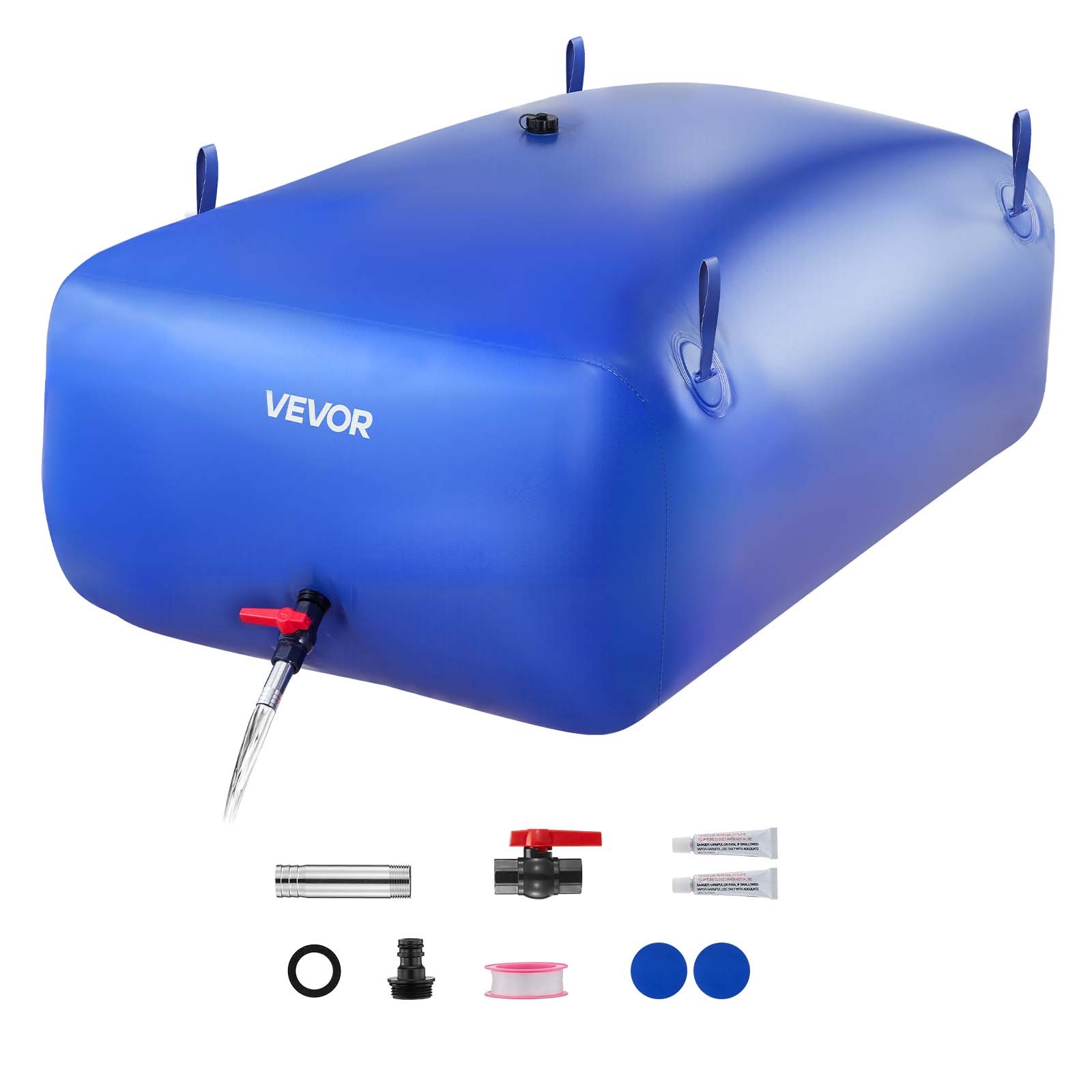 VEVOR 142.7 Gal Collapsible Water Storage Bladder 1000D PVC Water Storage Bag