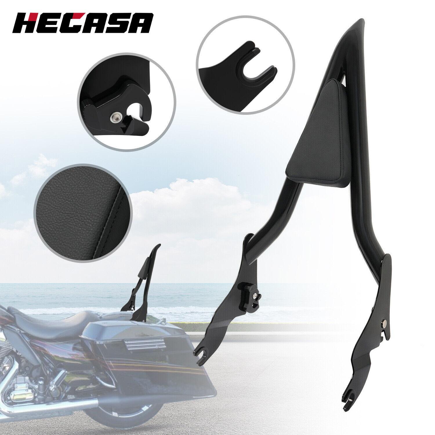 28" Passenger Backrest Sissy Bar For Harley Touring Electra Glide 2009 -2024