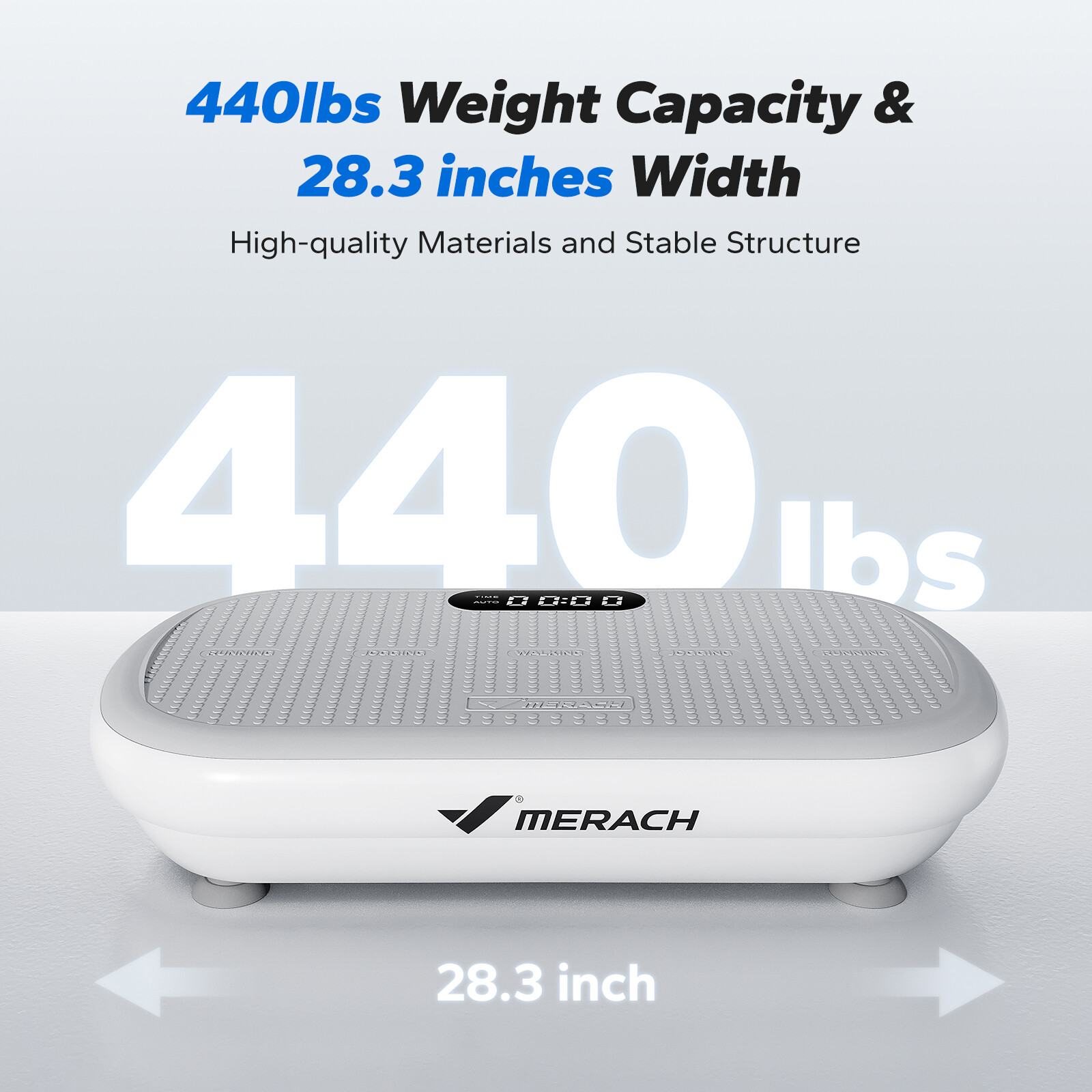 MERACH Vibration Plate Exercise Machines Bluetooth Pedal Automatic Sensing