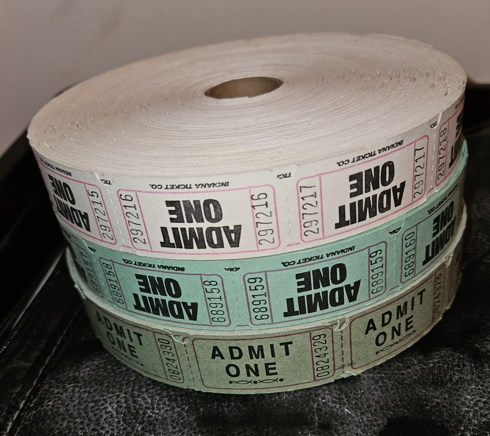 3 Rolls, 6,000 Total Admit One Tickets Carnival Fun Fair Festival Raffle