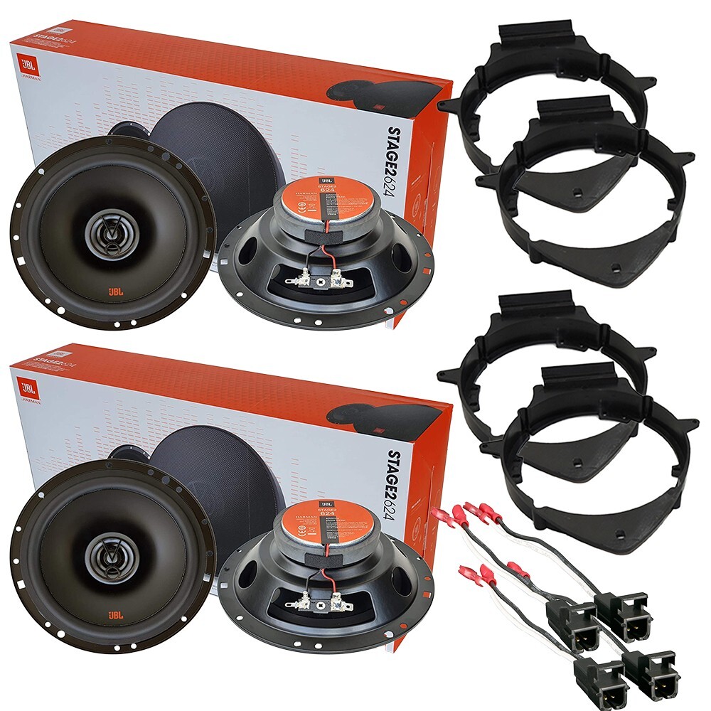 4 JBL Stage2 6.5" Front & Rear Car Speakers for 2007-UP Silverado & Sierra 1500