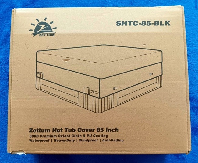 Zettum Hot Tub Cover 85-Inch Waterproof Heavy-Duty  SHTC-85-BLK