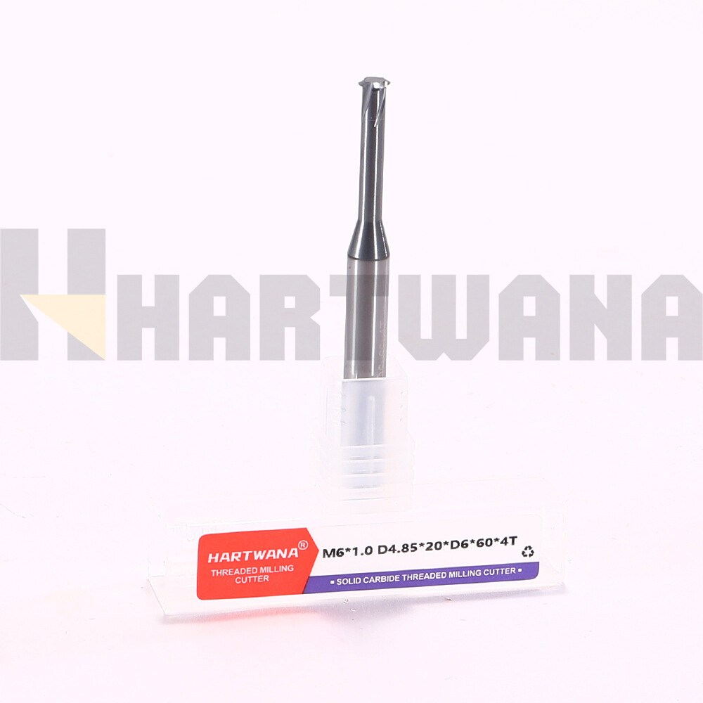 3PCS SINGLE PITCH THREAD M6X1.0 D4.85X20XD6X60X4T MILL - TiALN For 60 Degrees