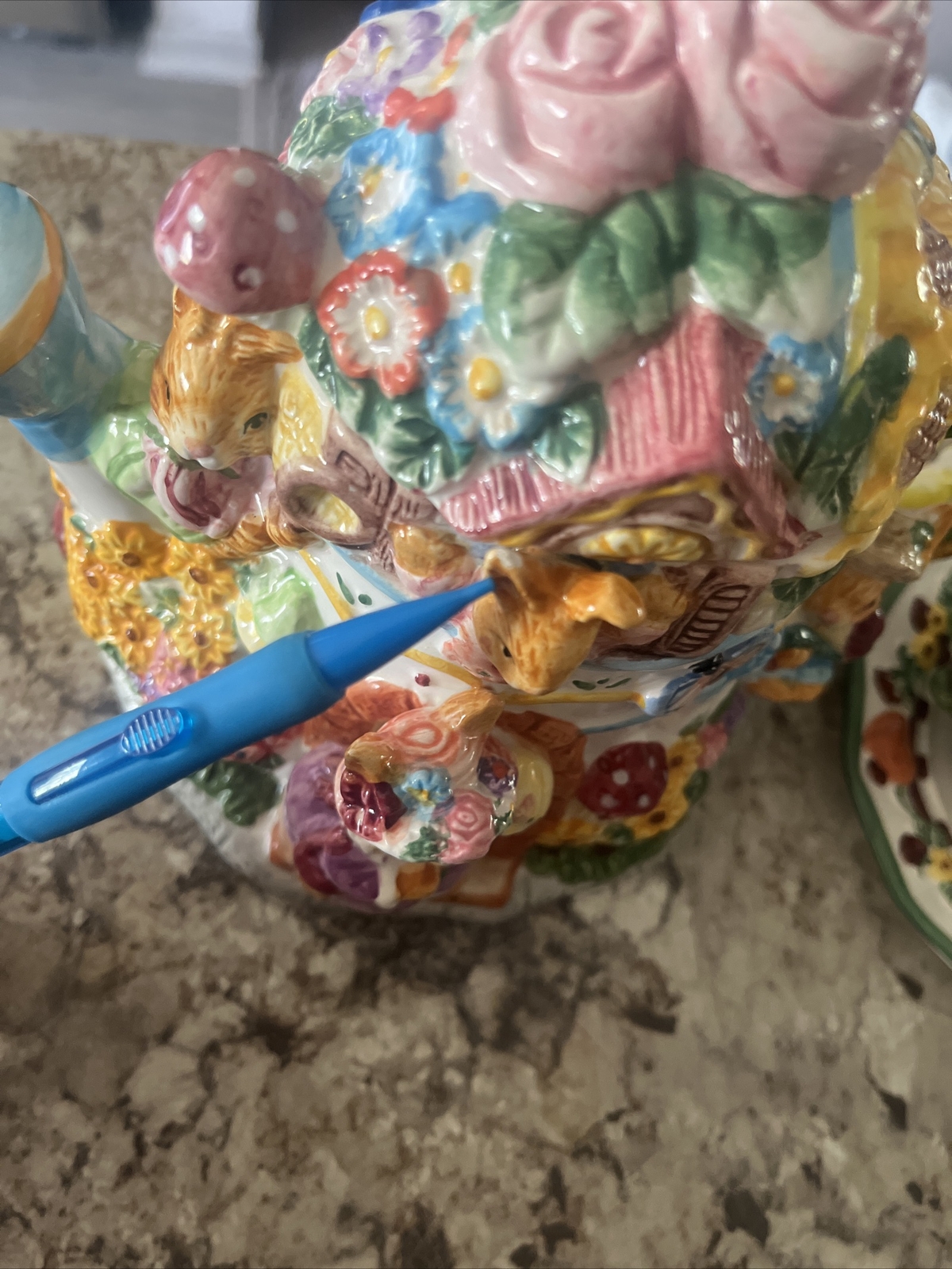 1999 Mercuries Garden Party Springtime Easter Bunny Tea Party 15 Piece Set VTG