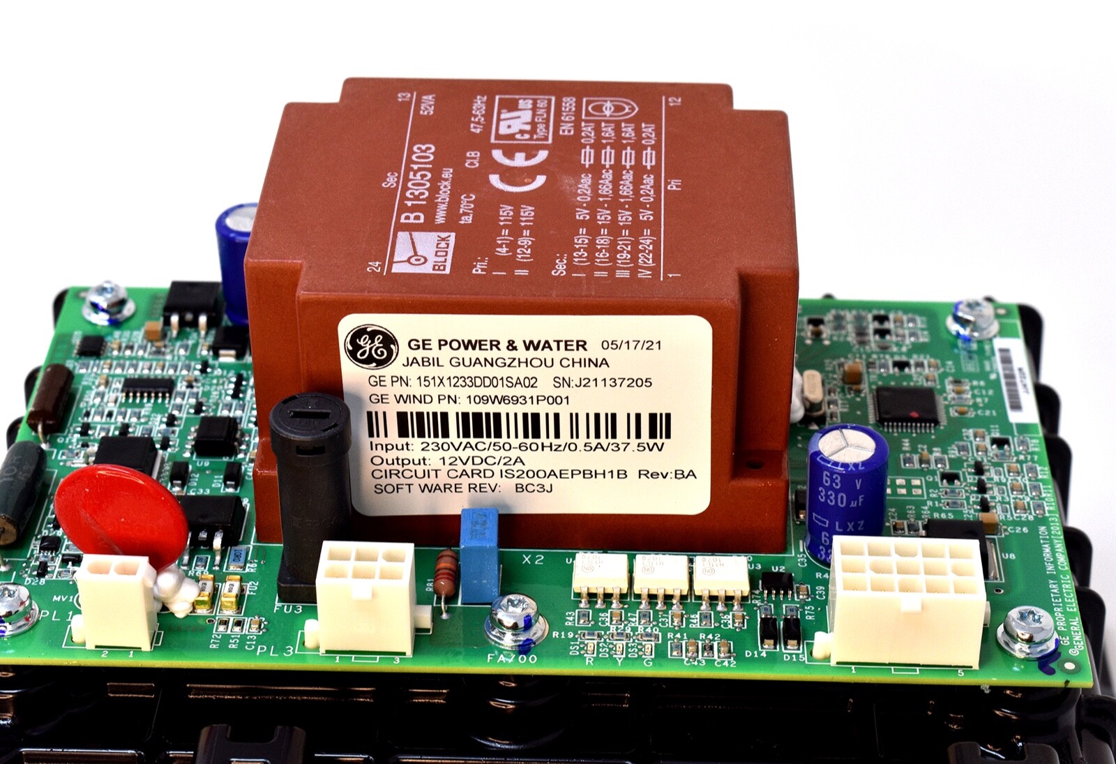 GE Power and Water 151X1233DD01SA02 Pitch Battery Charger, Sub Assembly New